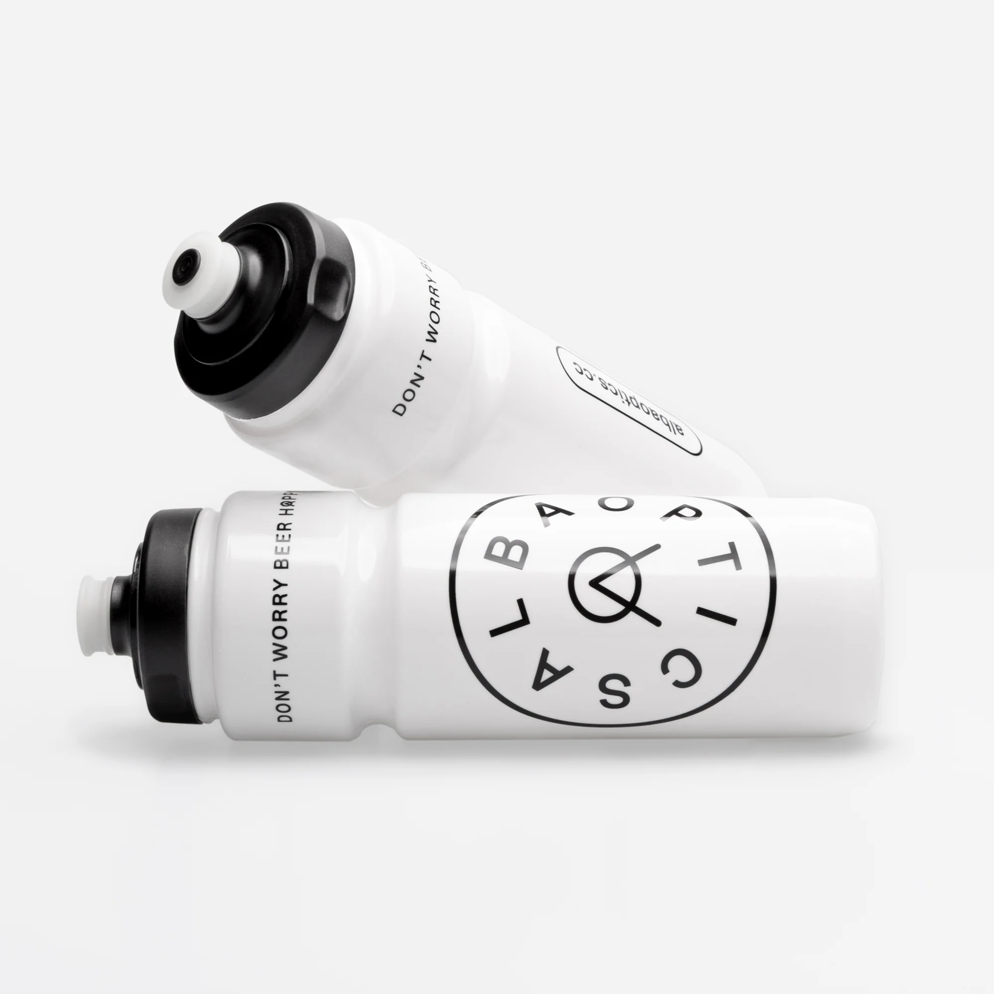 Alba Optics Logo Bidon White