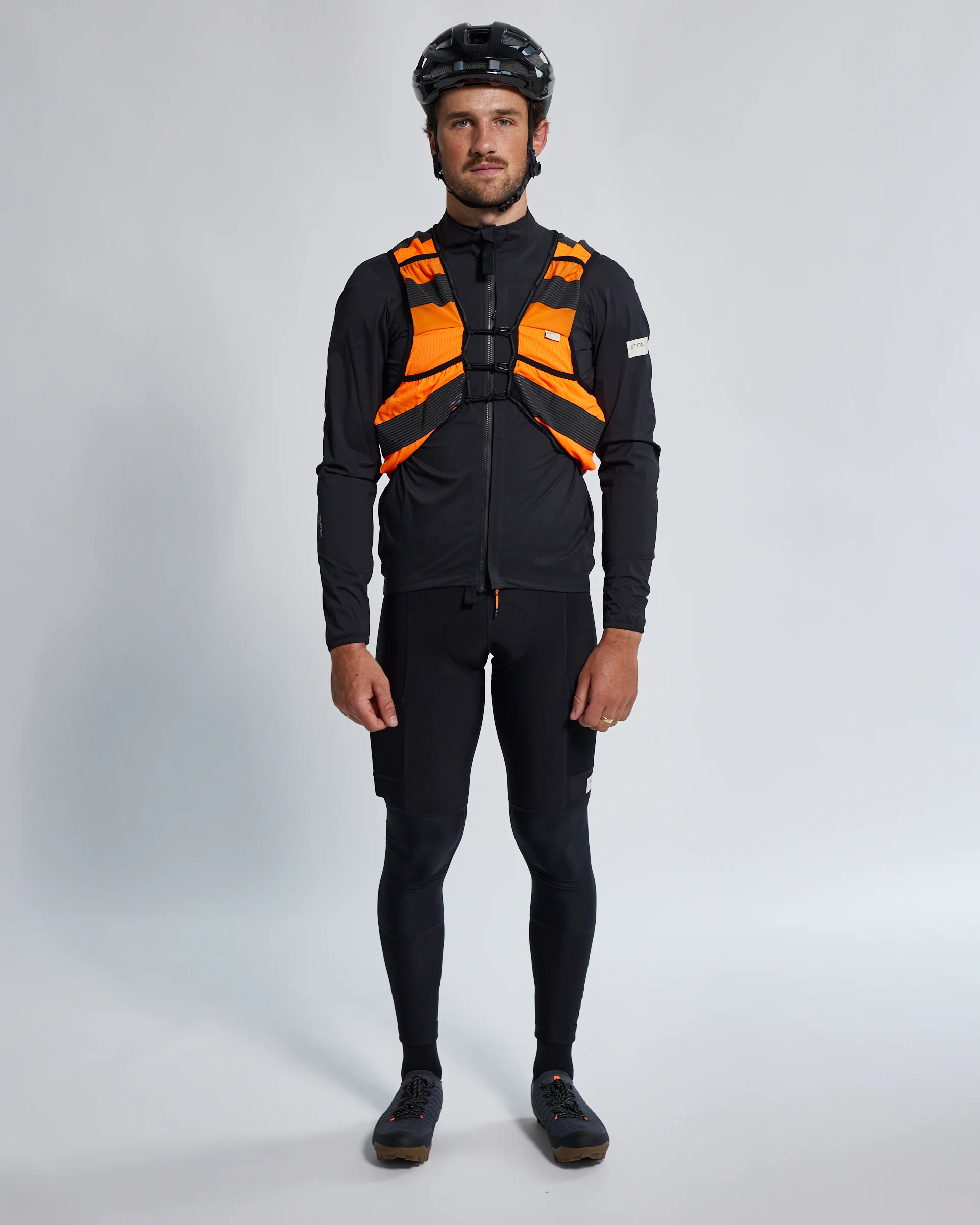 Albion All Road Visibility Cargo Vest Hi-Vis Orange/Reflective - Image 3