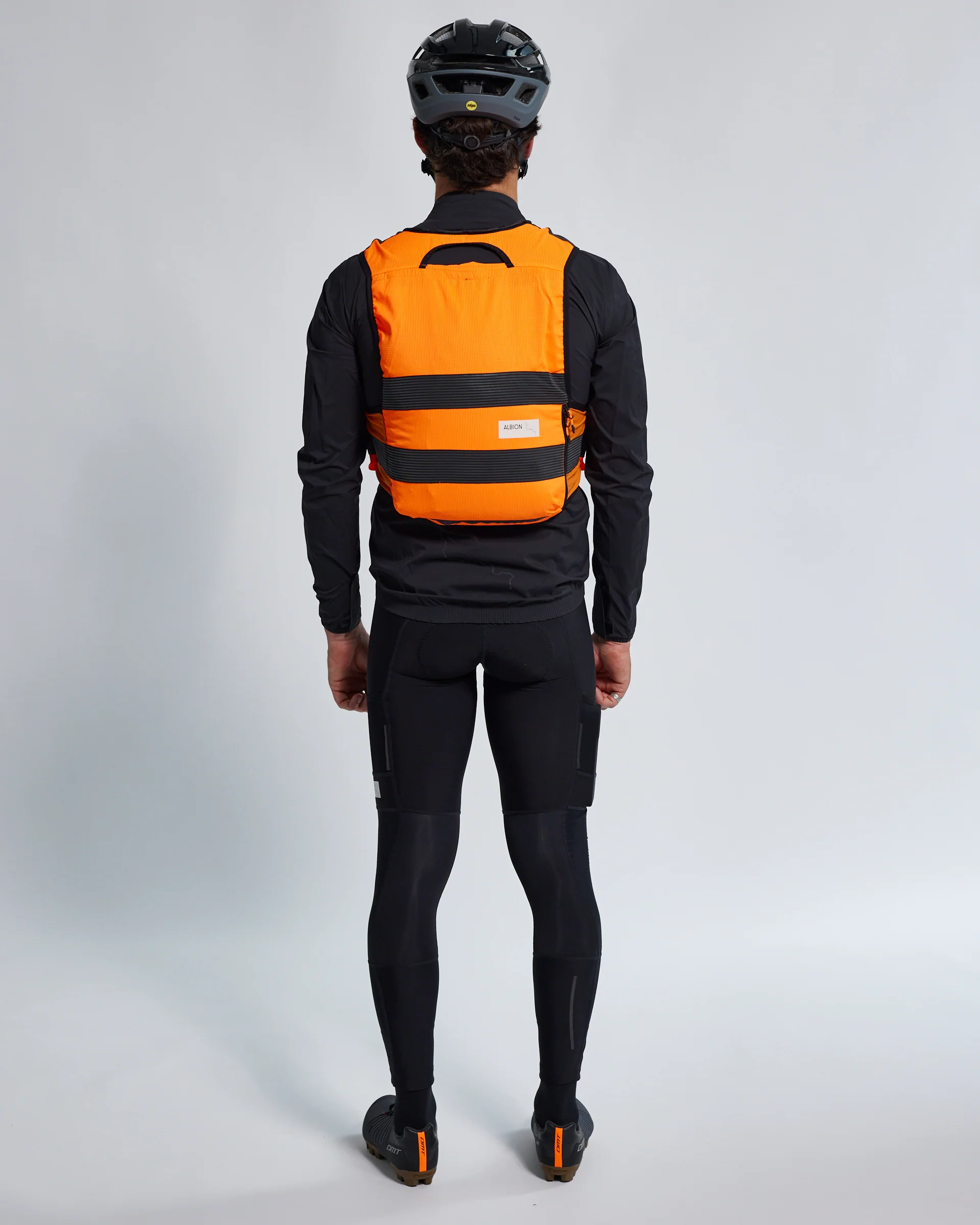 Albion All Road Visibility Cargo Vest Hi-Vis Orange/Reflective - Image 4