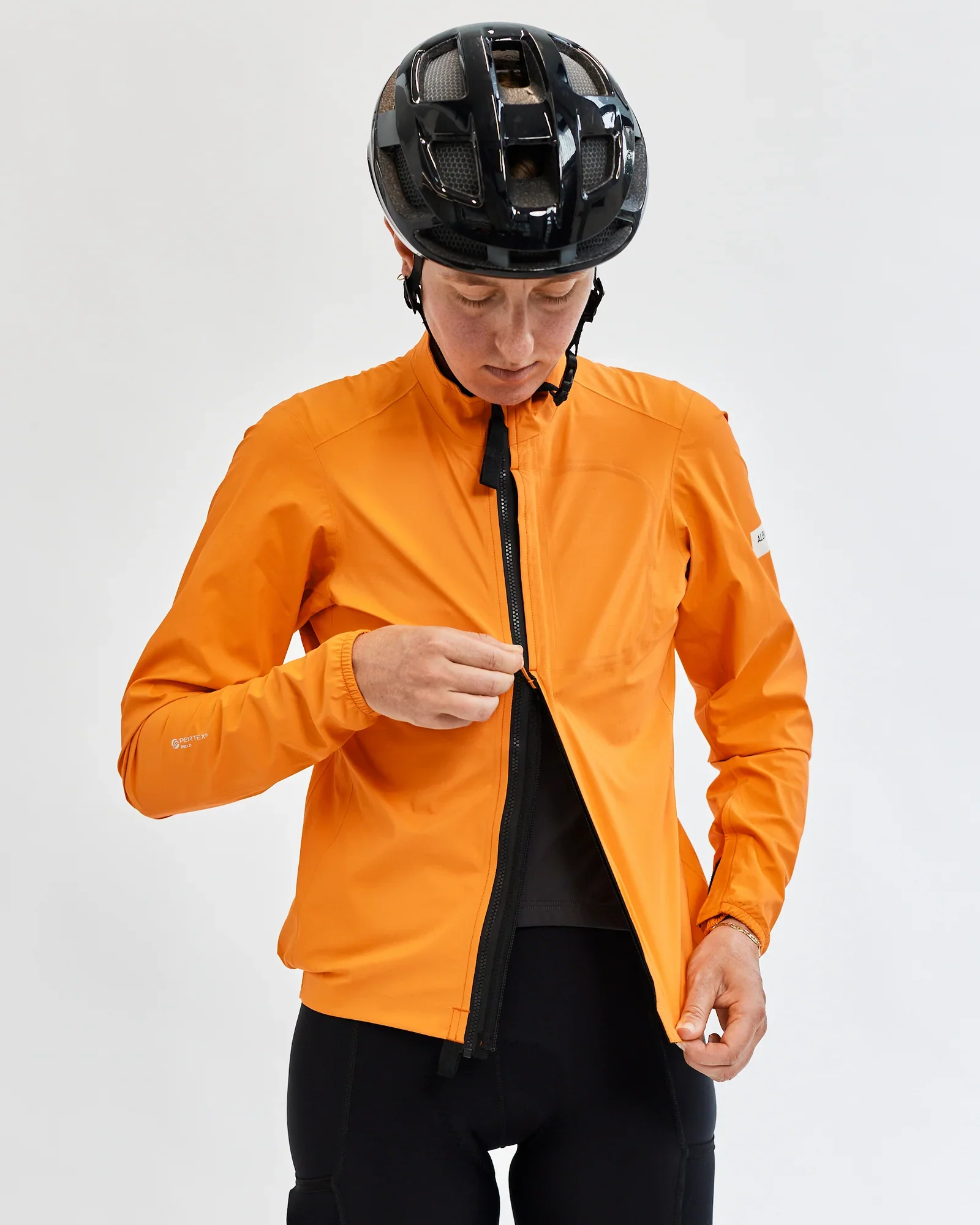 Albion All Road Women's Pertex Shield Rain Jacket Orange - Image 2
