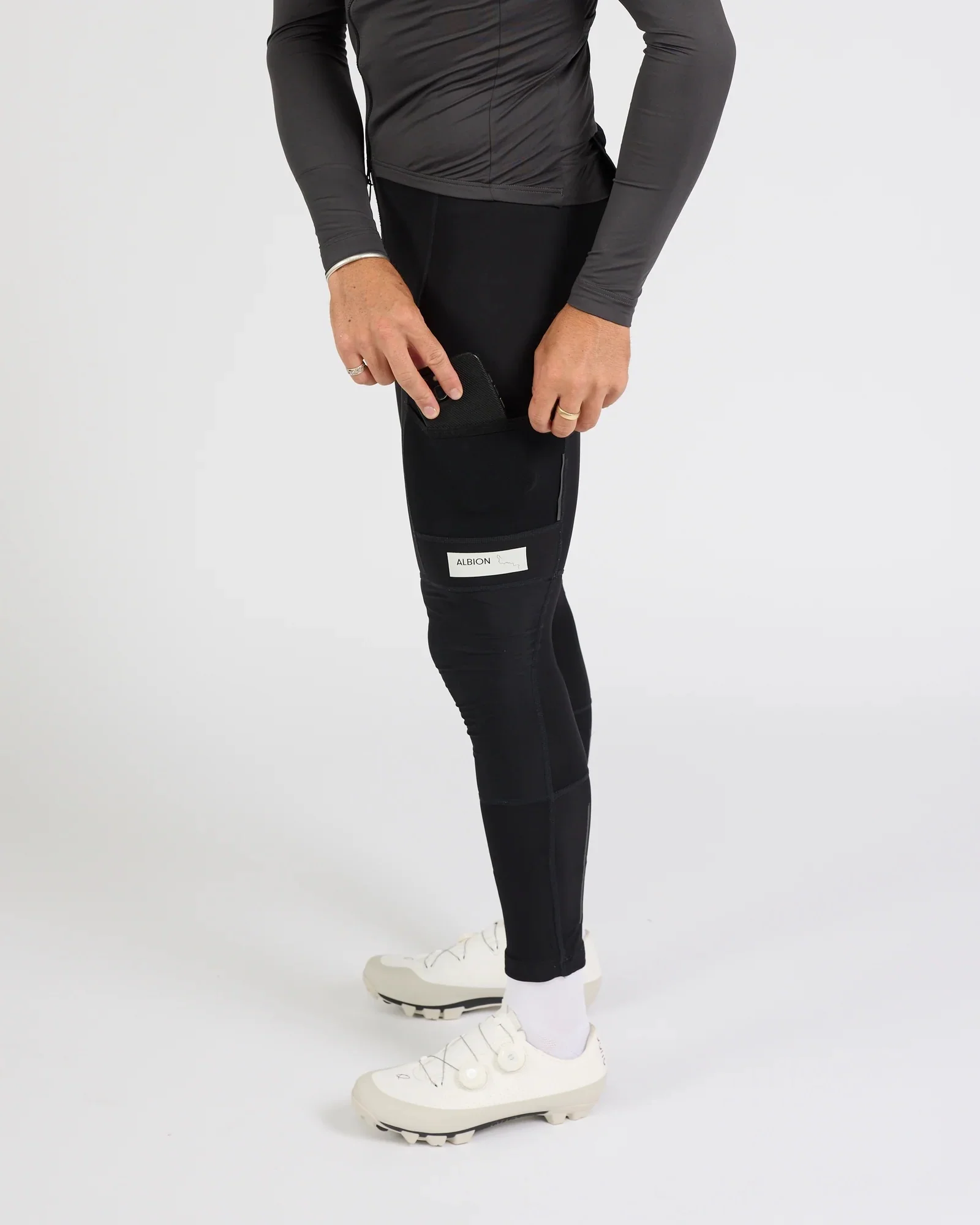 Albion Men's All Road Three Season Pocket Tights Black - Image 5