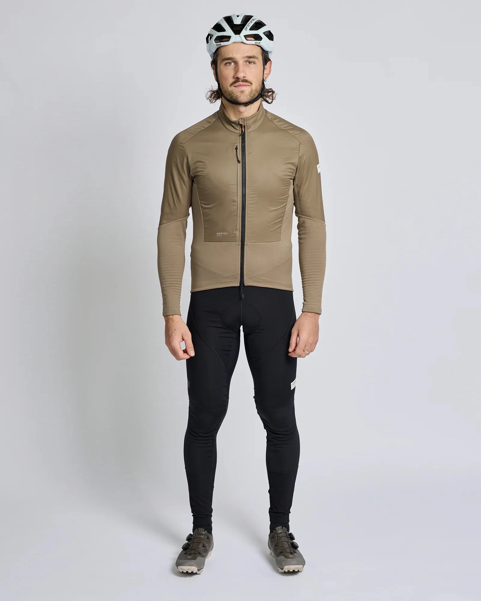 Albion Men's Thermal Wind Jersey Dark Sand - Image 2