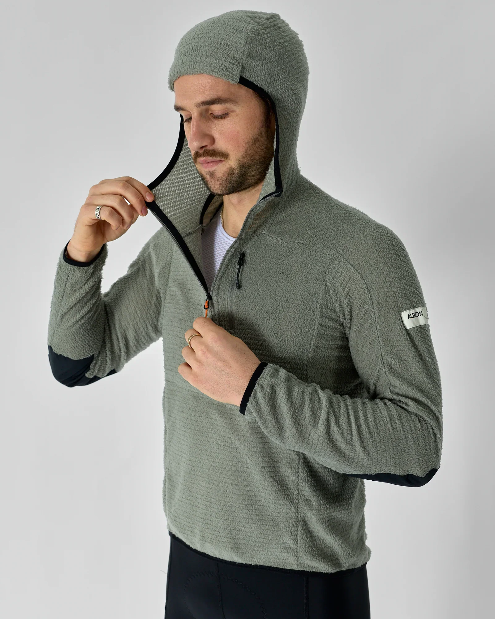Albion Primaloft Active Evolve Hoodie Limestone - Image 2