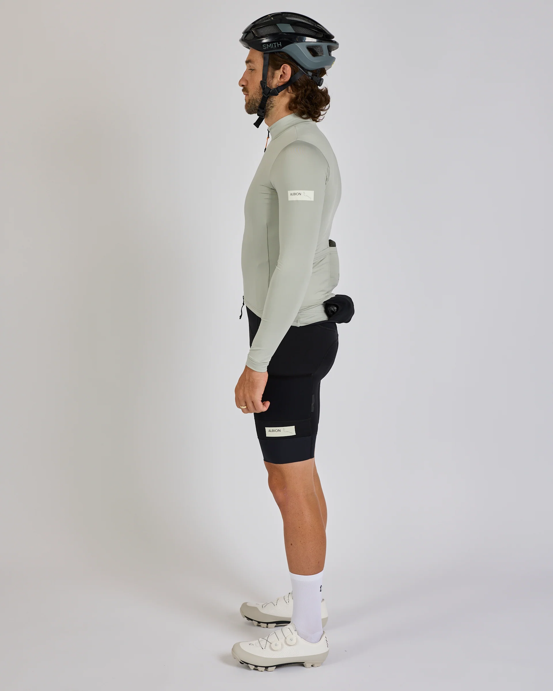 Albion Traverse Men's Long Sleeve Jersey Mist Grey - Image 4
