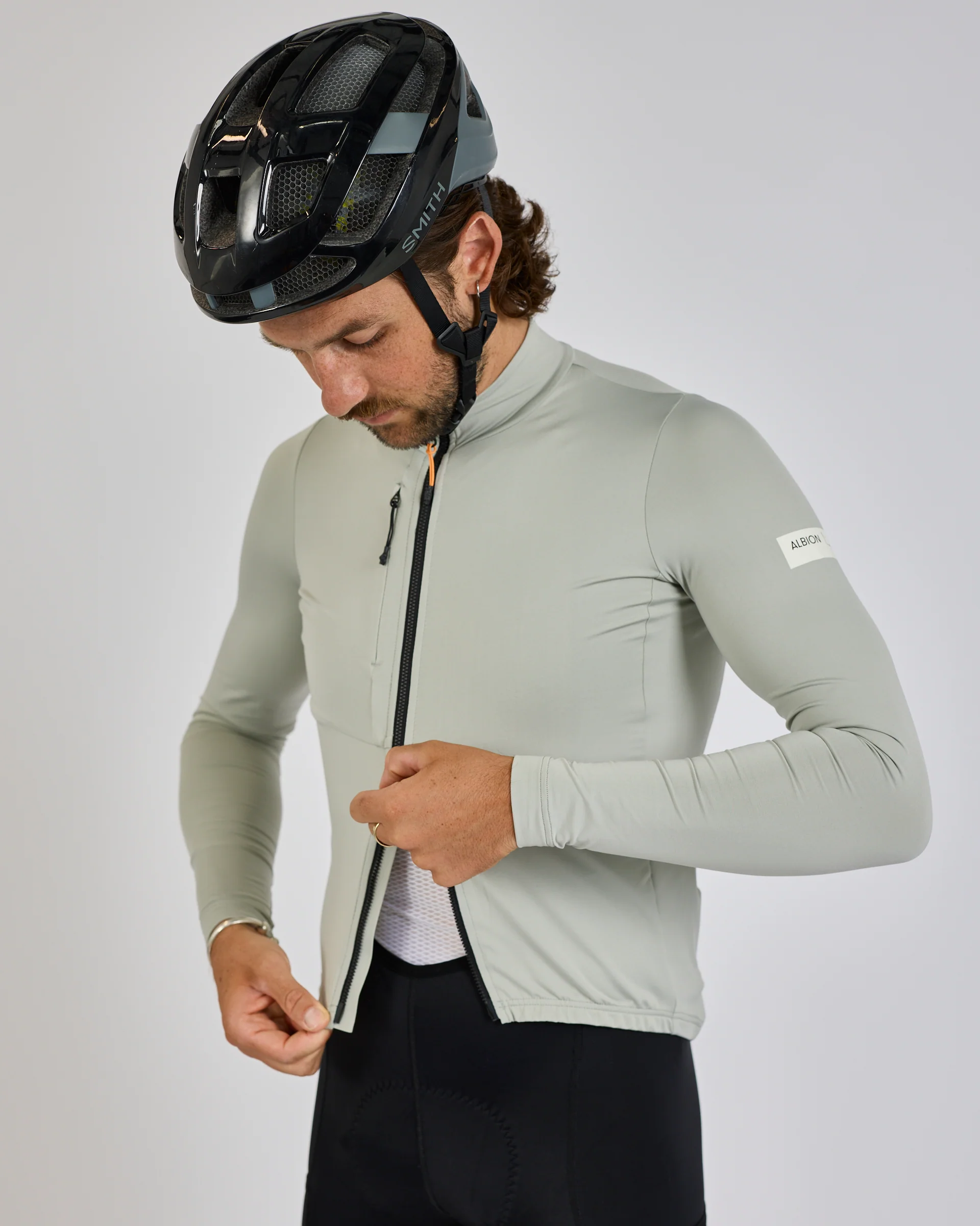 Albion Traverse Men's Long Sleeve Jersey Mist Grey - Image 5