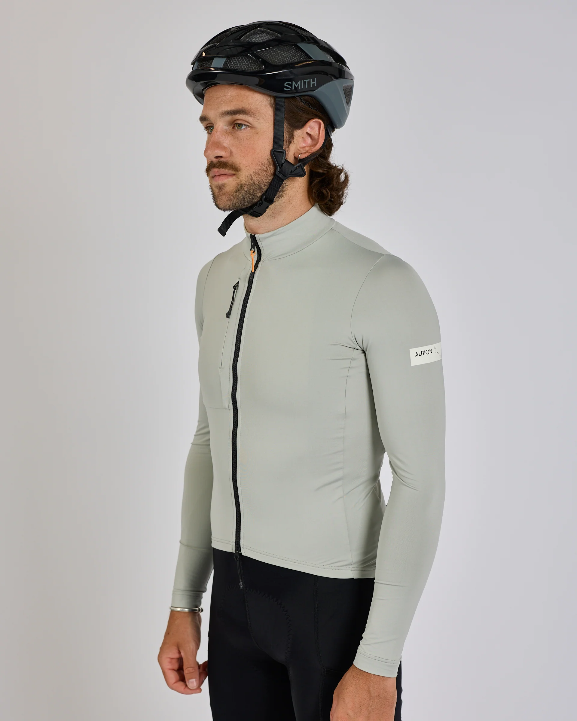 Albion Traverse Men's Long Sleeve Jersey Mist Grey - Image 7