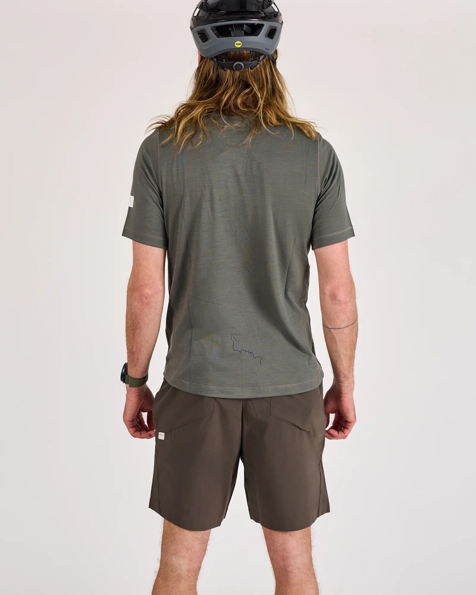 Albion Unisex Merino Riding T-Shirt Shale Green - Image 4