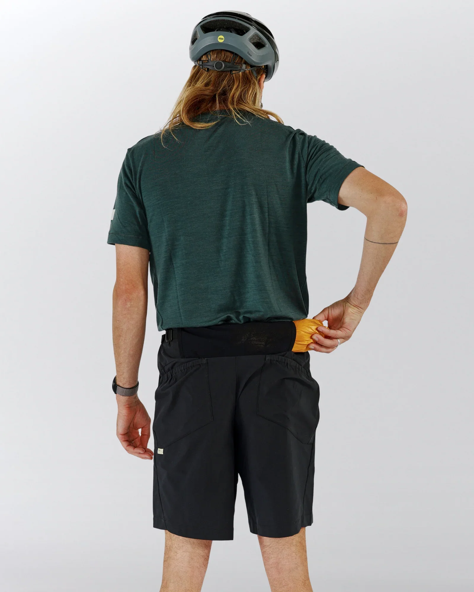 Albion Zoa Men's Shorts Charcoal/Olive Grey - Image 3