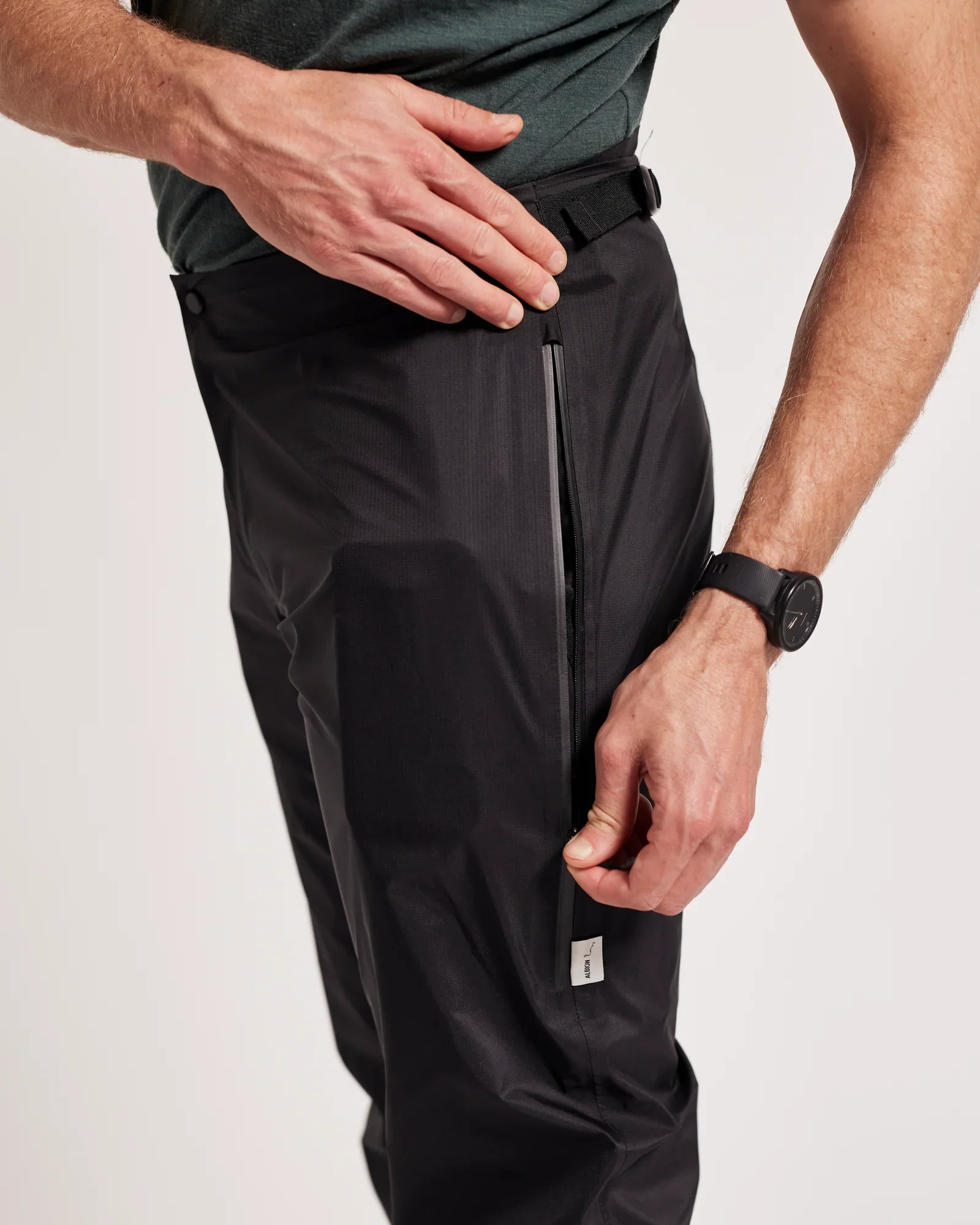 Albion Zoa Rain Trousers Black - Image 2