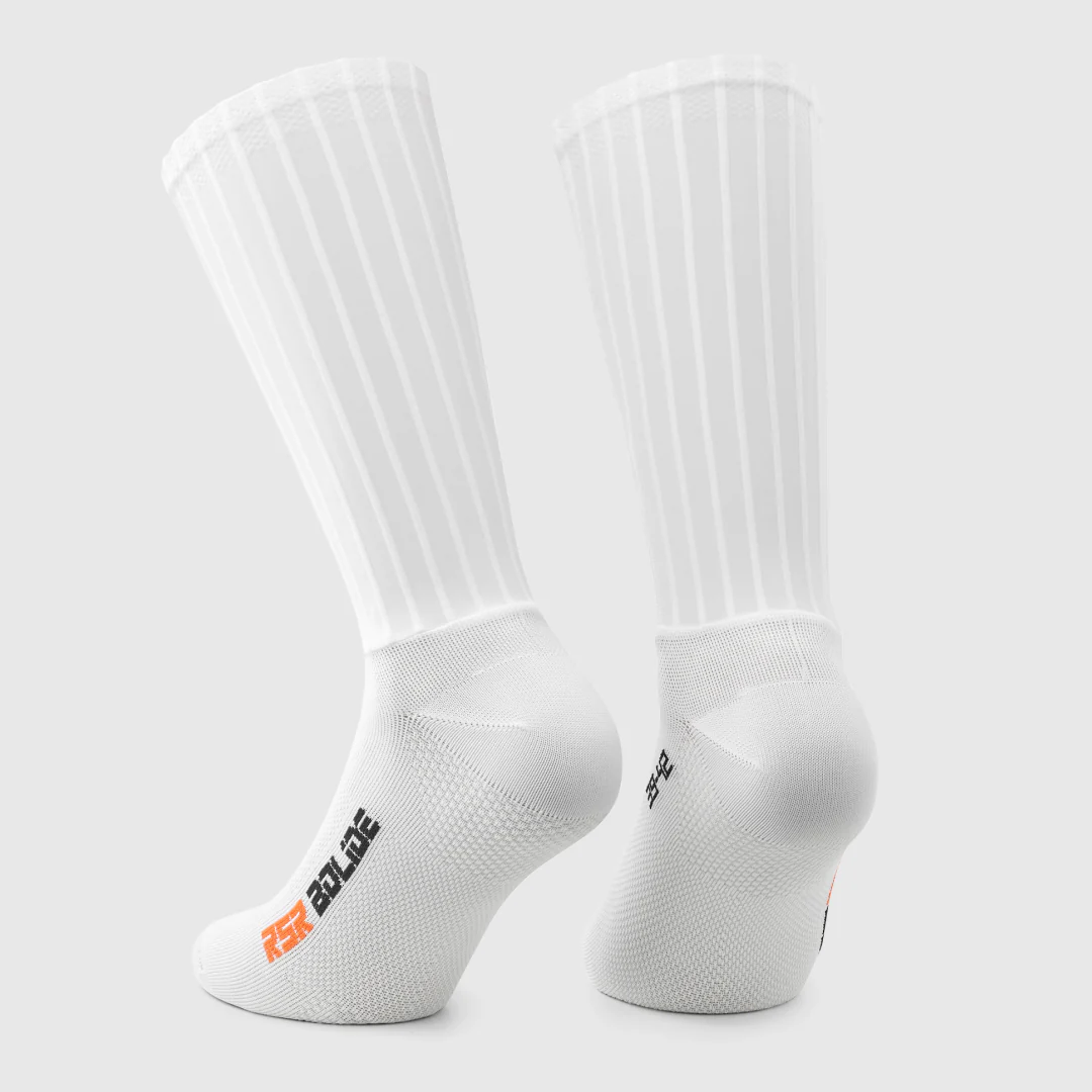 ASSOS RSR BOLIDE Socks S11 White Series - Image 2