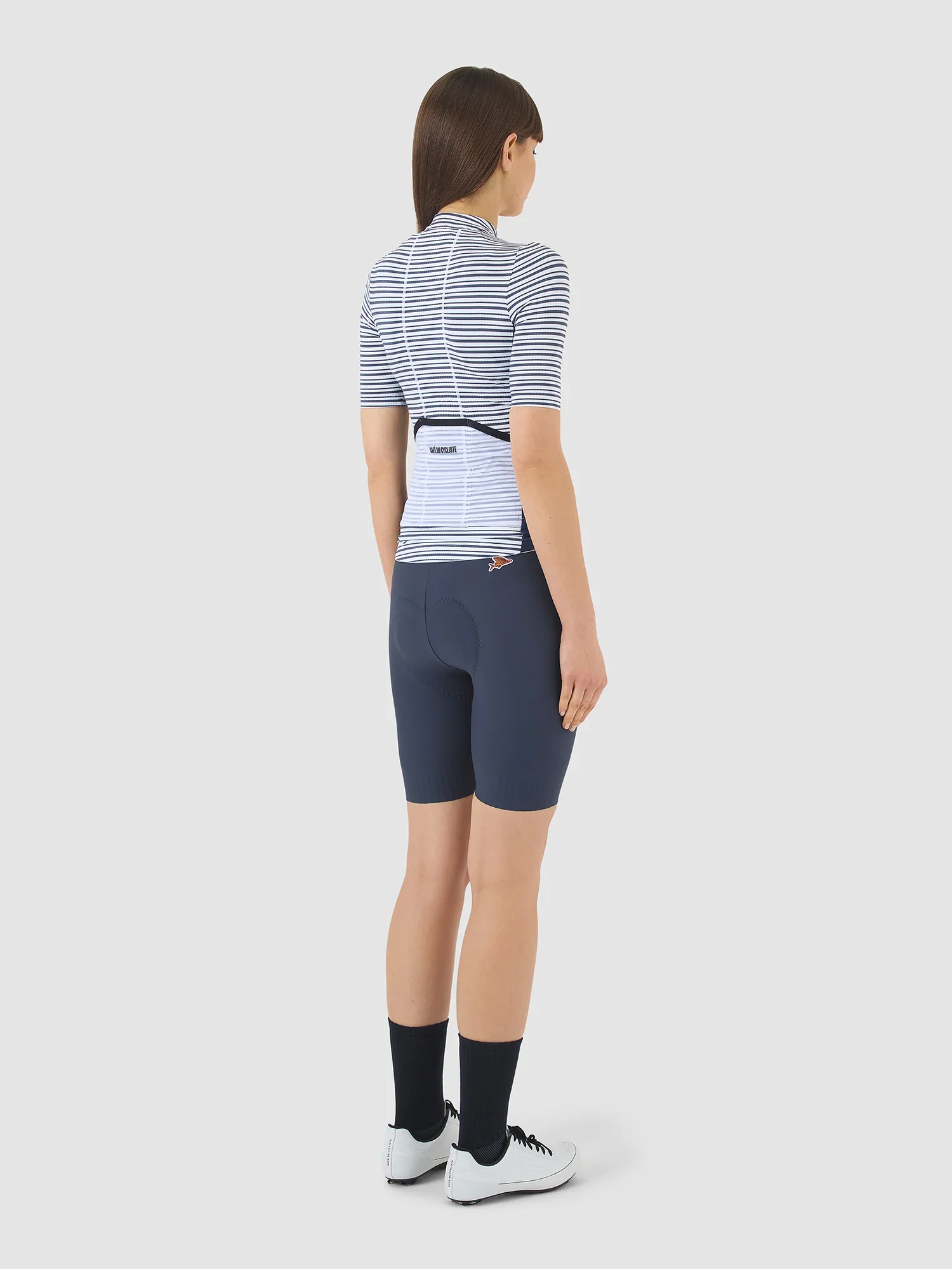 Café du Cycliste Romy Women's Jersey Navy/White - Image 4
