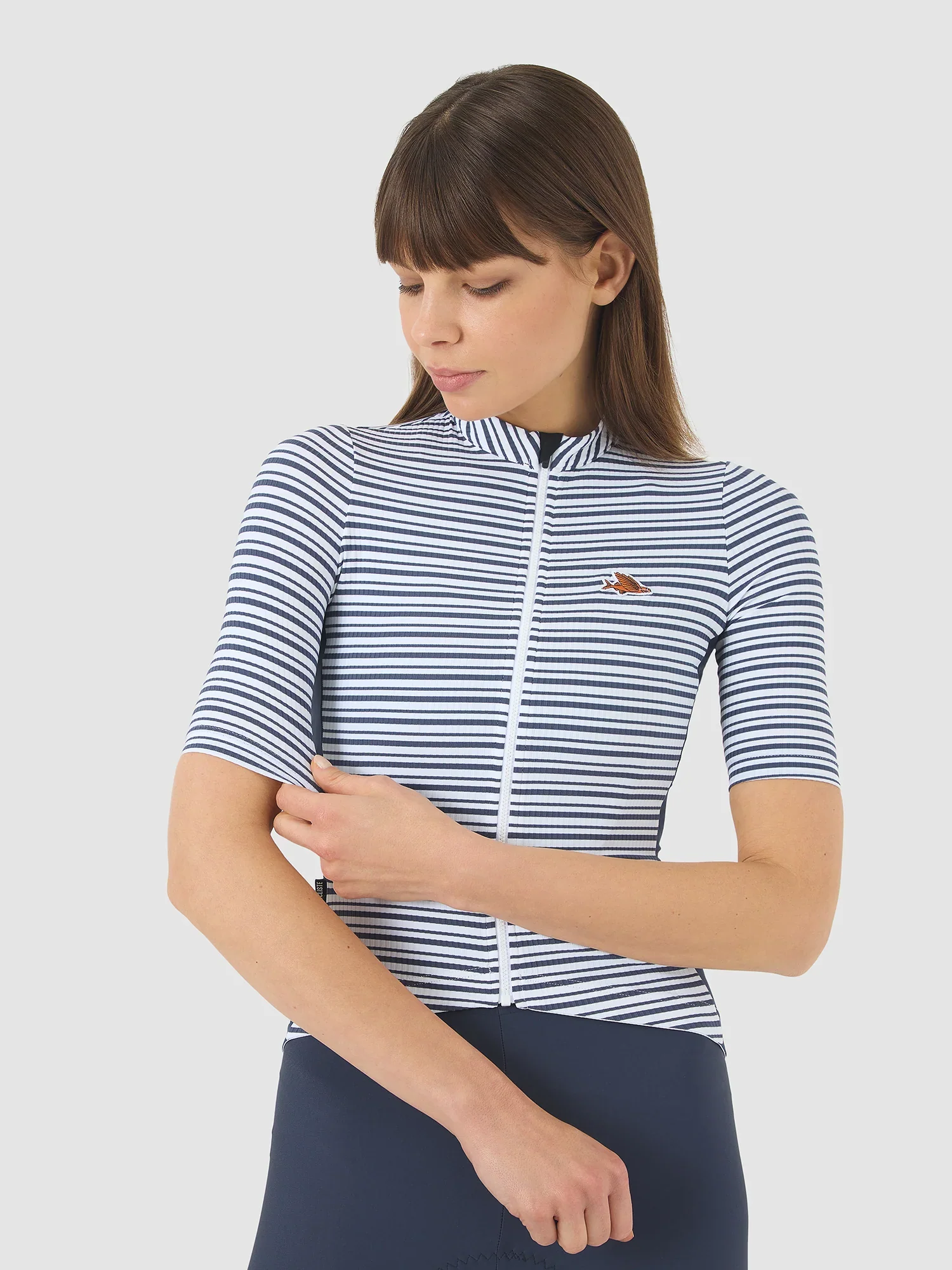 Café du Cycliste Romy Women's Jersey Navy/White - Image 5