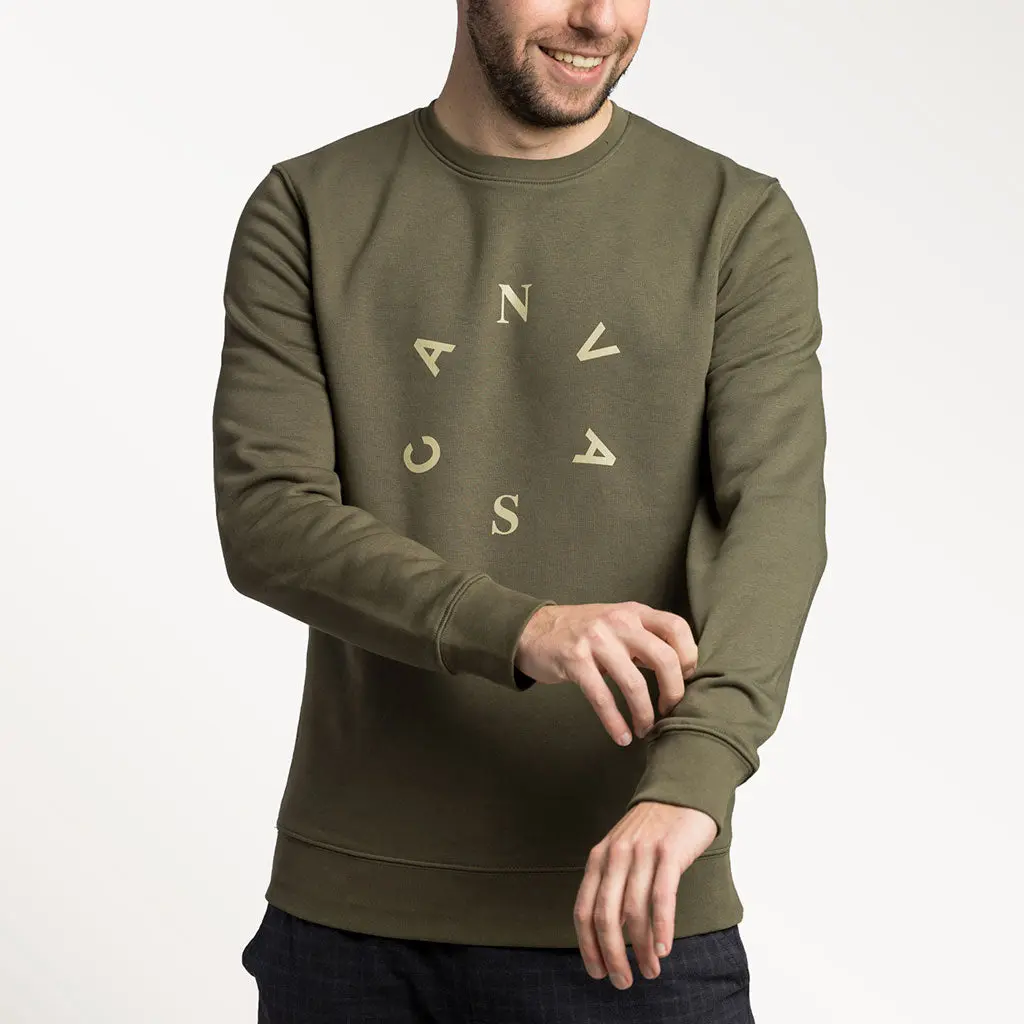 Canvas Casual Sweatshirt Moss