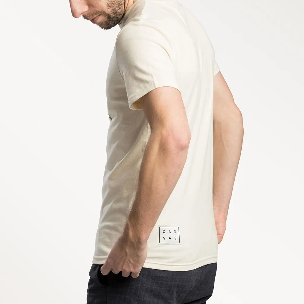 Canvas Casual T-shirt Off-White - Image 2
