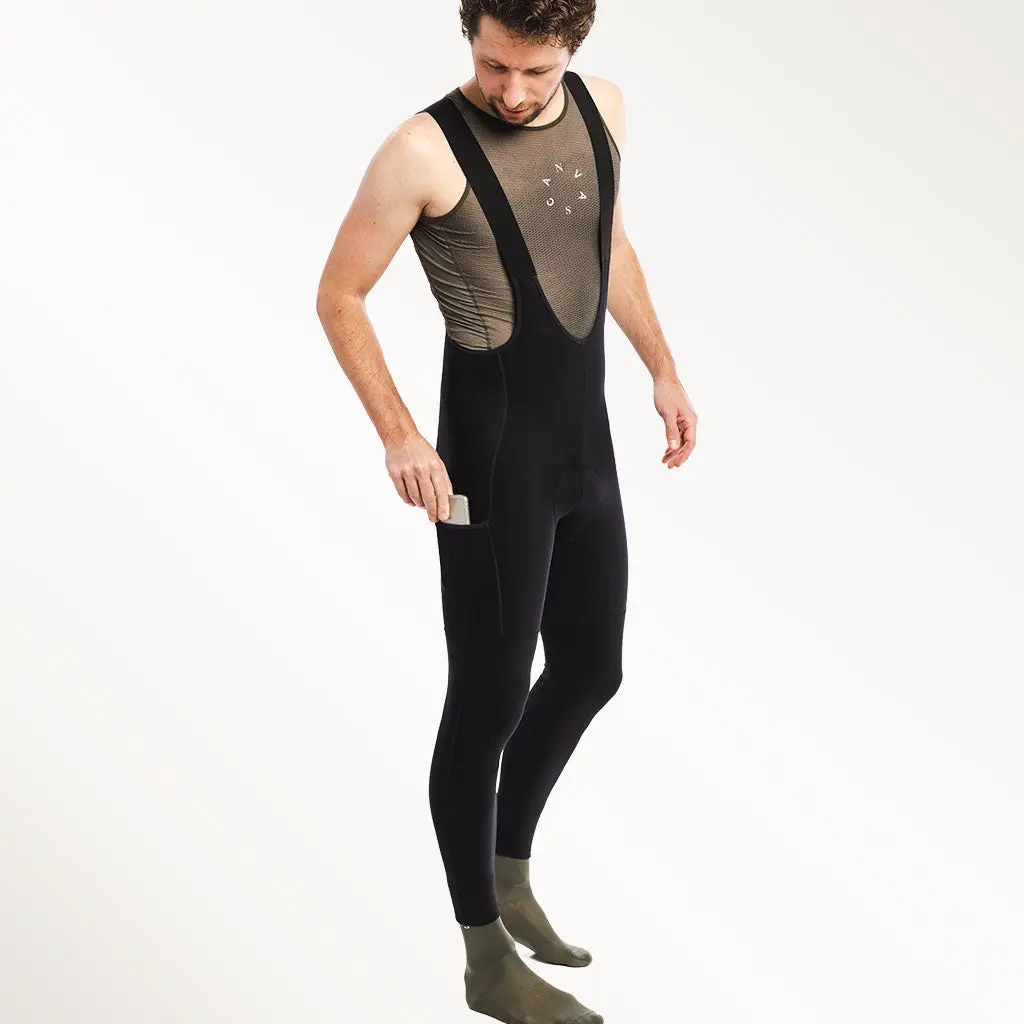 Canvas Men's Long Cargo Bib Black - Image 6