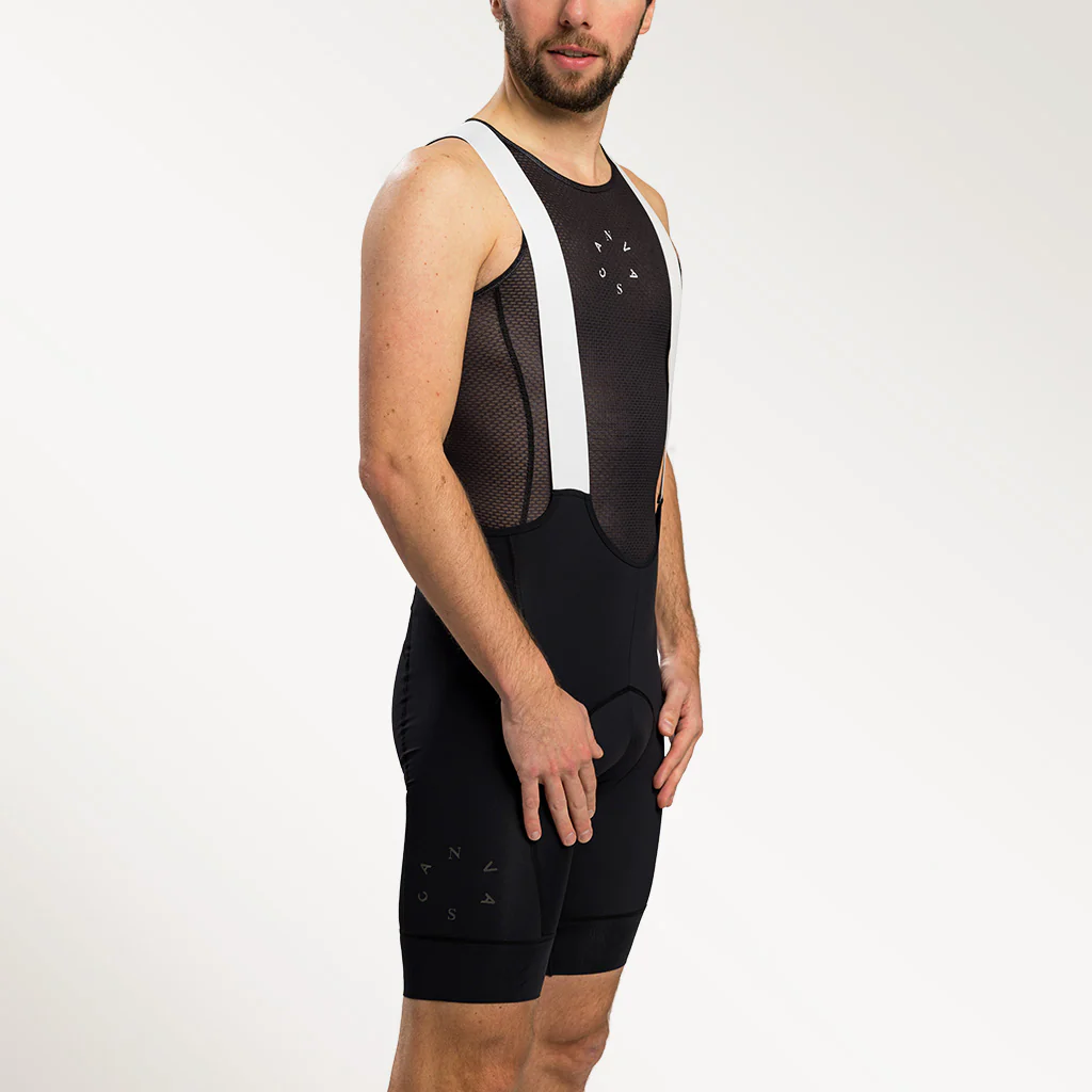 Canvas Solid Men's Bib Shorts Coal - Image 6