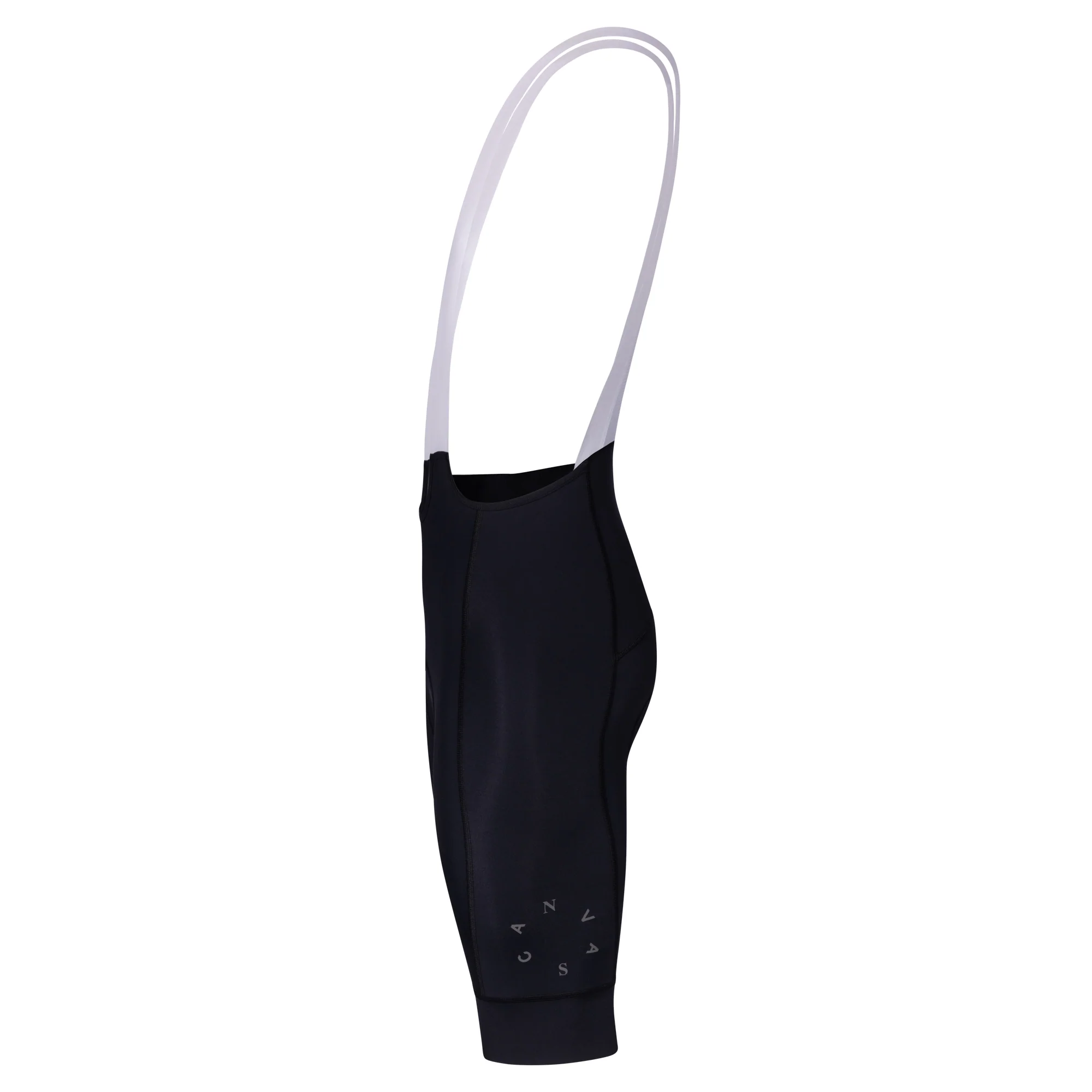 Canvas Solid Men's Bib Shorts Coal - Image 7