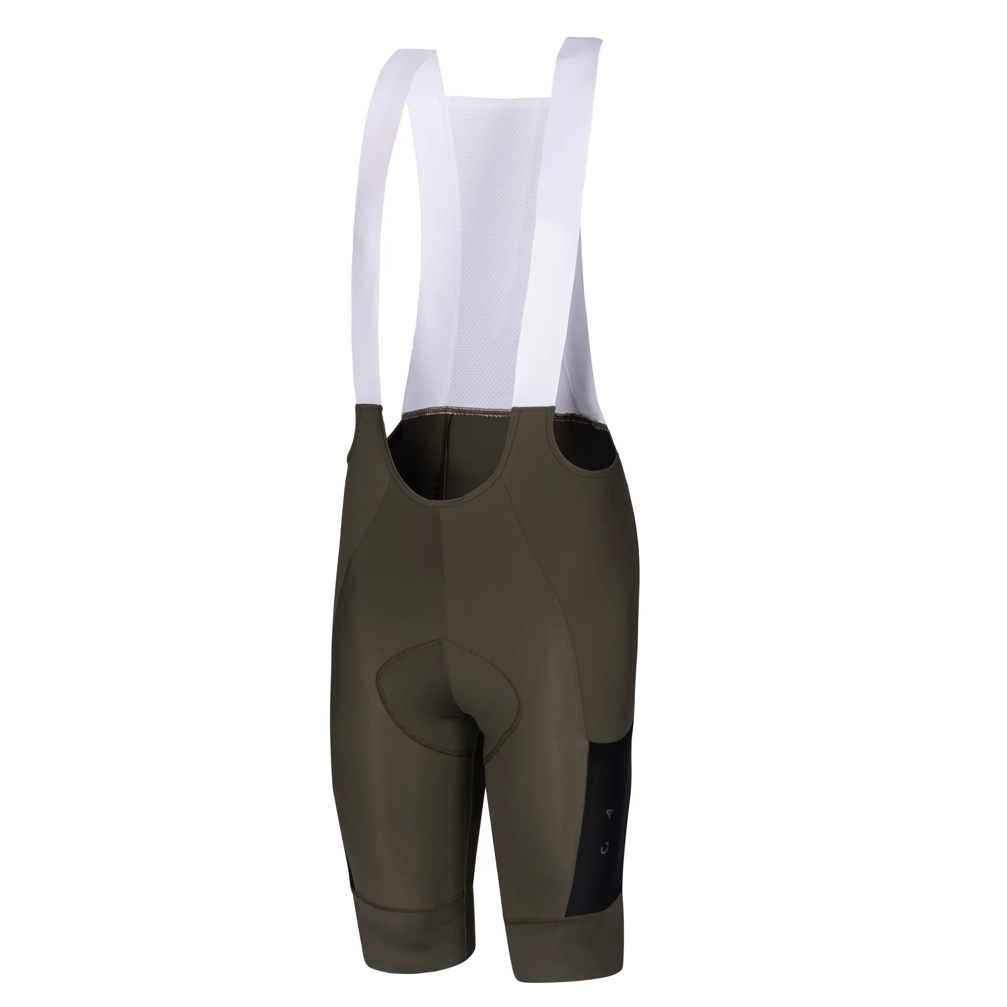 Canvas Solid Men's Cargo Bib Shorts Dark Sage - Image 5