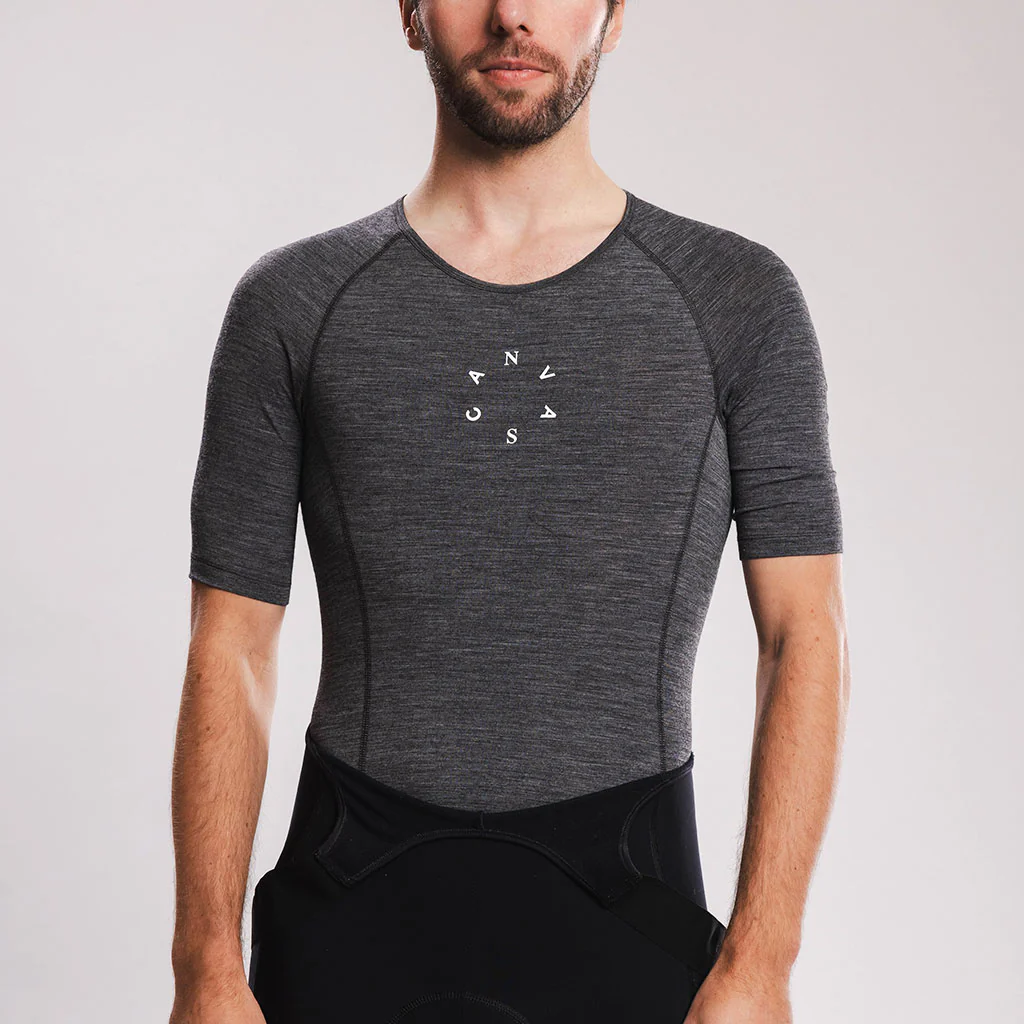 Canvas Solid Shortsleeve Merino Baselayer Coal