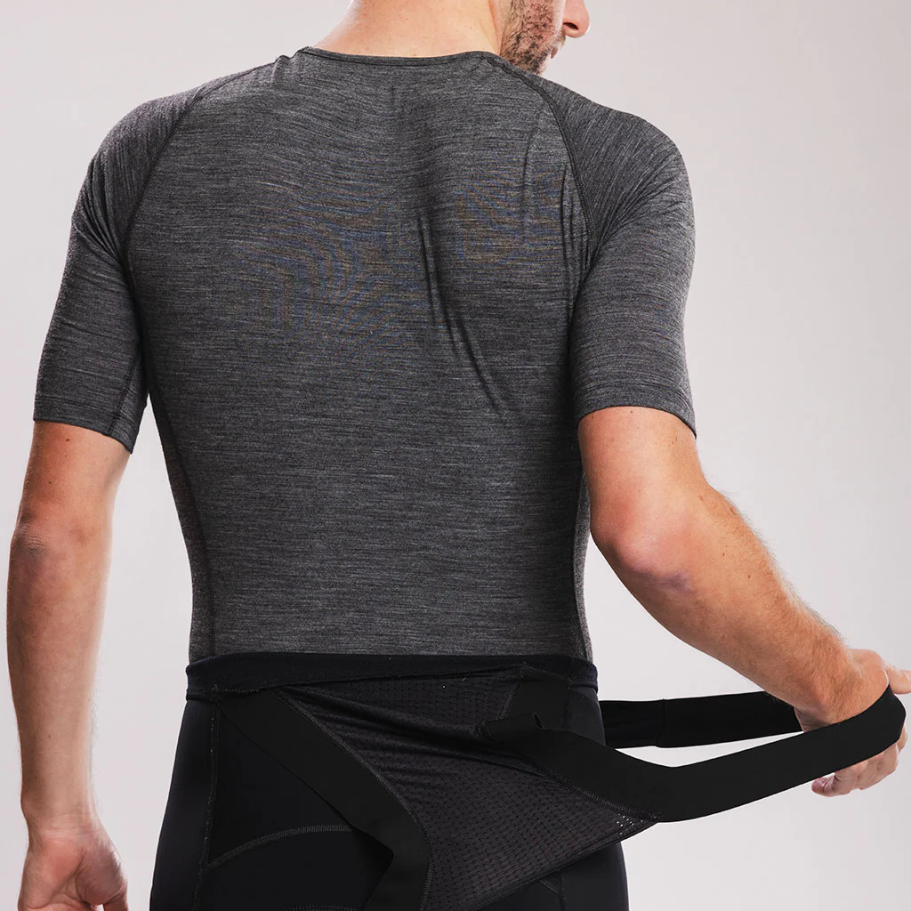 Canvas Solid Shortsleeve Merino Baselayer Coal - Image 3