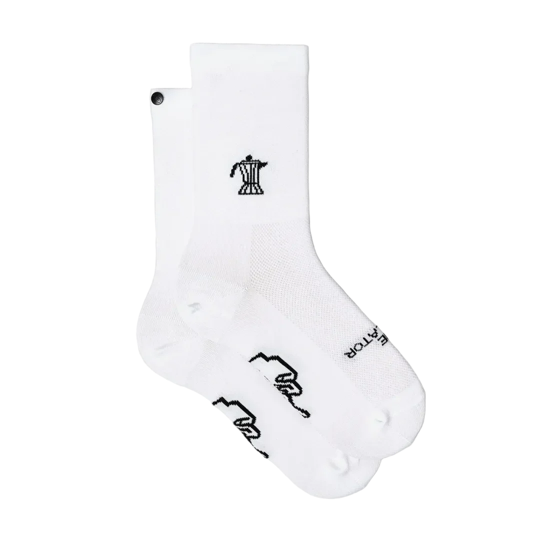 Fingerscrossed Classic Rituals Bialetti Socks White