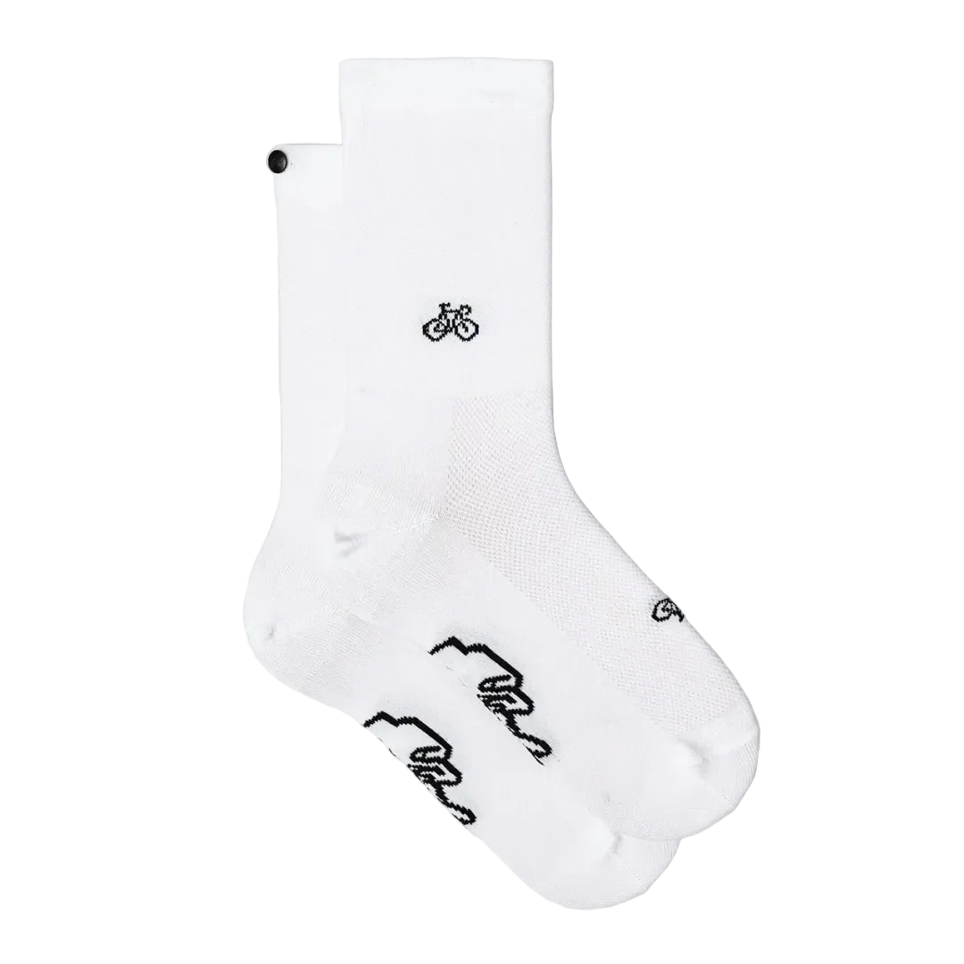 Fingerscrossed Classic Rituals Bicycle Socks White
