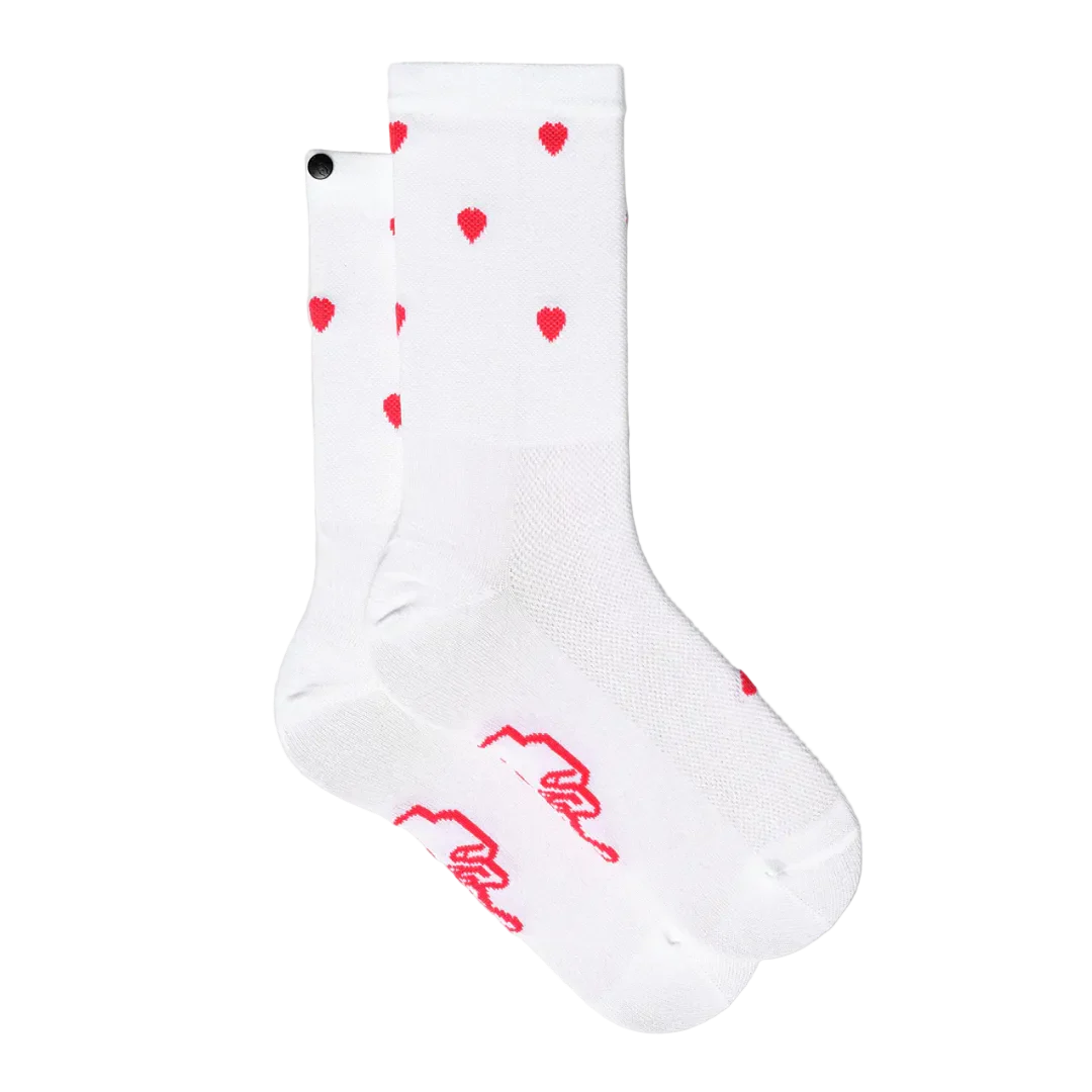 Fingerscrossed Classic Rituals Hearts Socks White