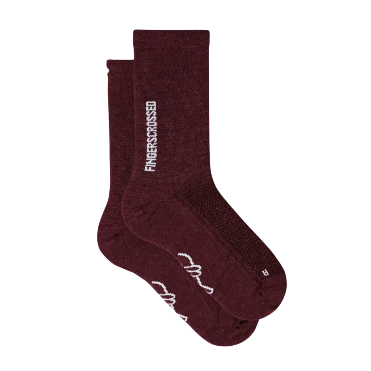 Fingerscrossed Light Merino Silk Socks Bordeaux