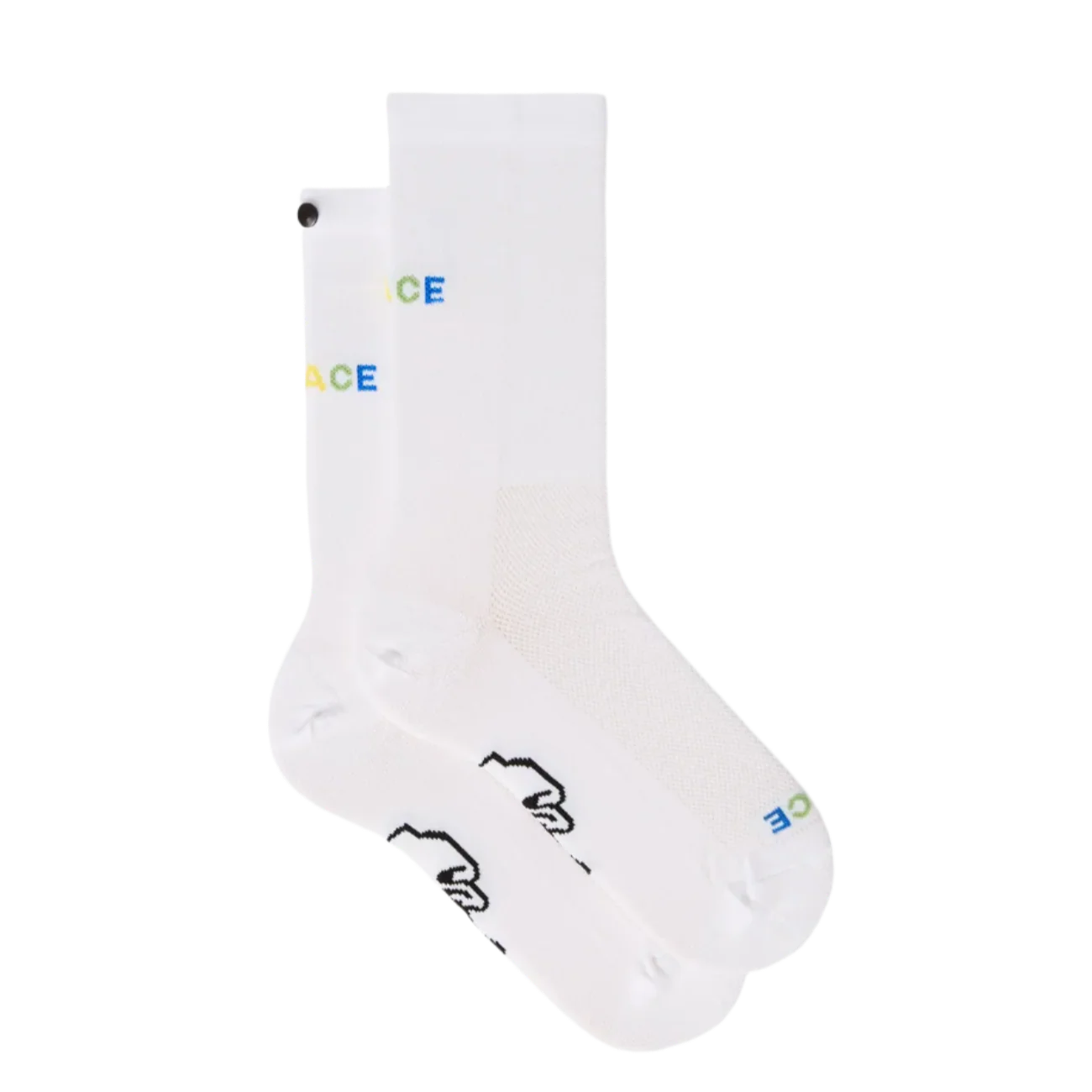 Fingerscrossed Rolling Harmony Socks White