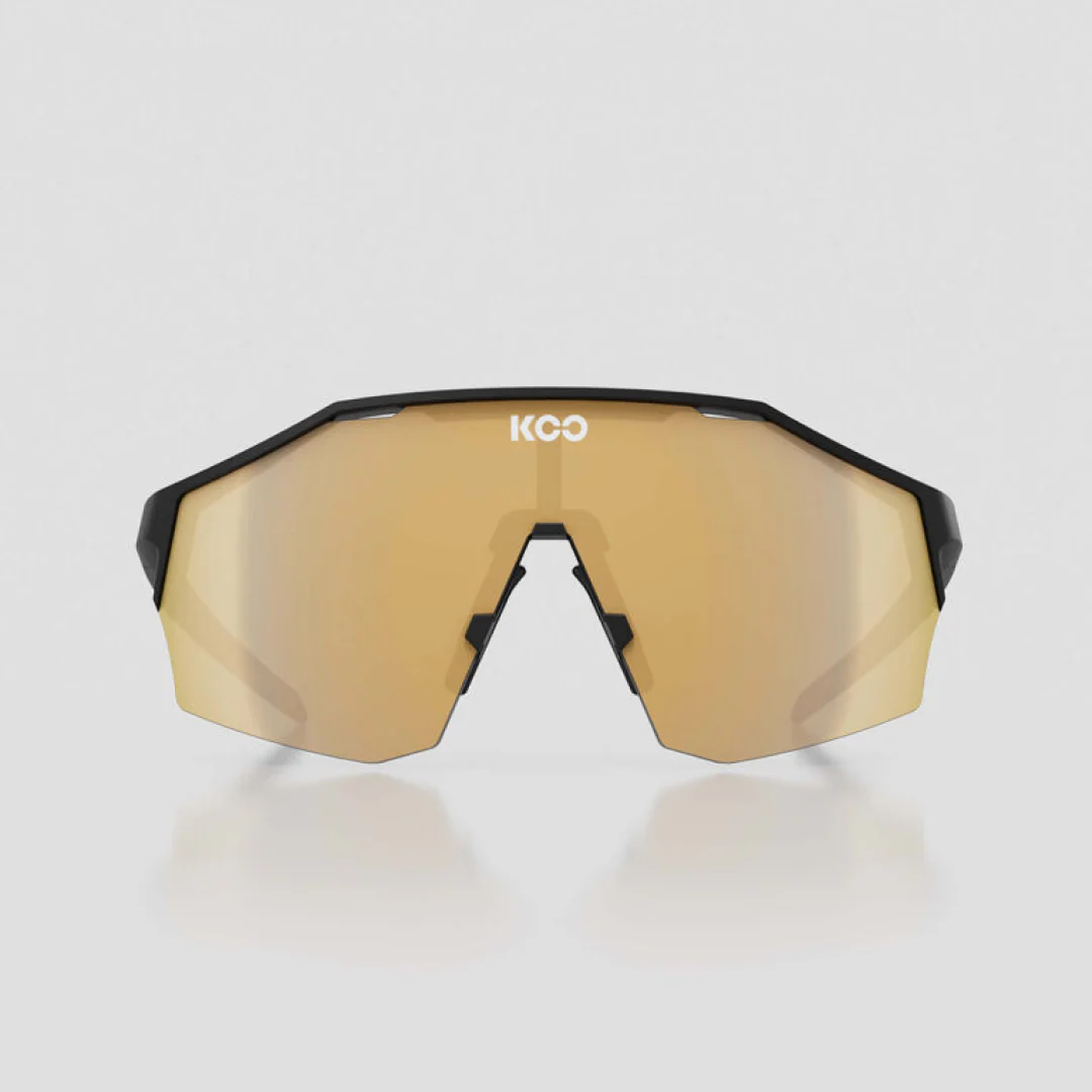 KOO Alibi Sunglasses Black Matt - Gold Mirror - Image 3