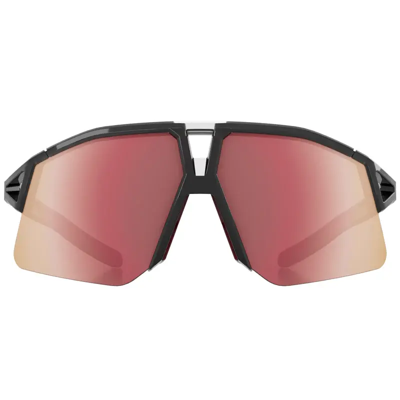 KOO Hype Strade Bianche Sunglasses Black Glass - Siena Red Mirror - Image 3