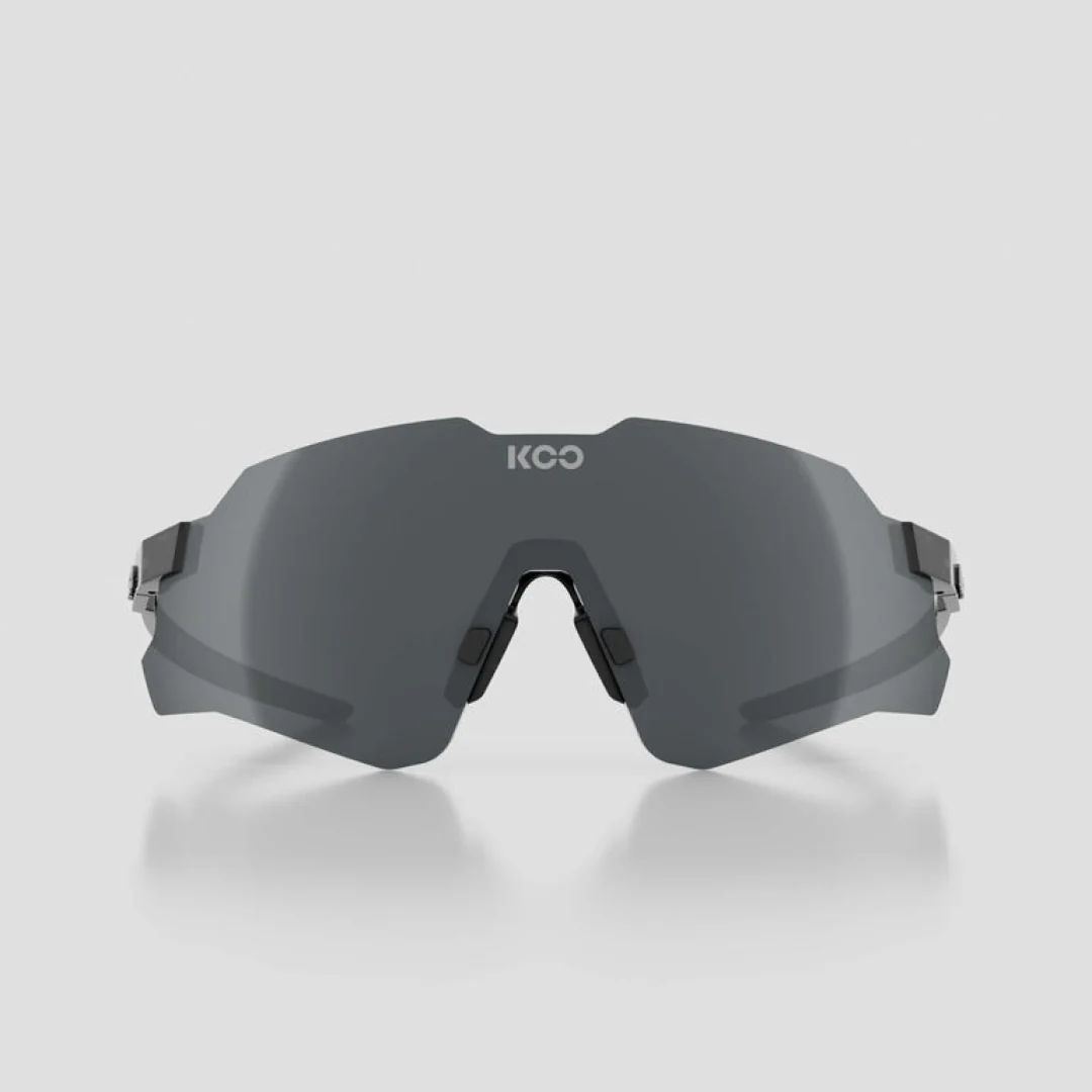 KOO Nebula Sunglasses Black Glass - Photochromic Graphite Mirror - Image 3