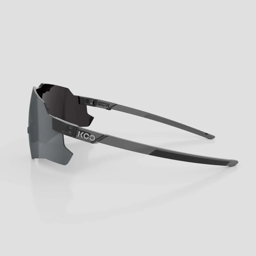 KOO Nebula Sunglasses Black Glass - Photochromic Graphite Mirror - Image 4