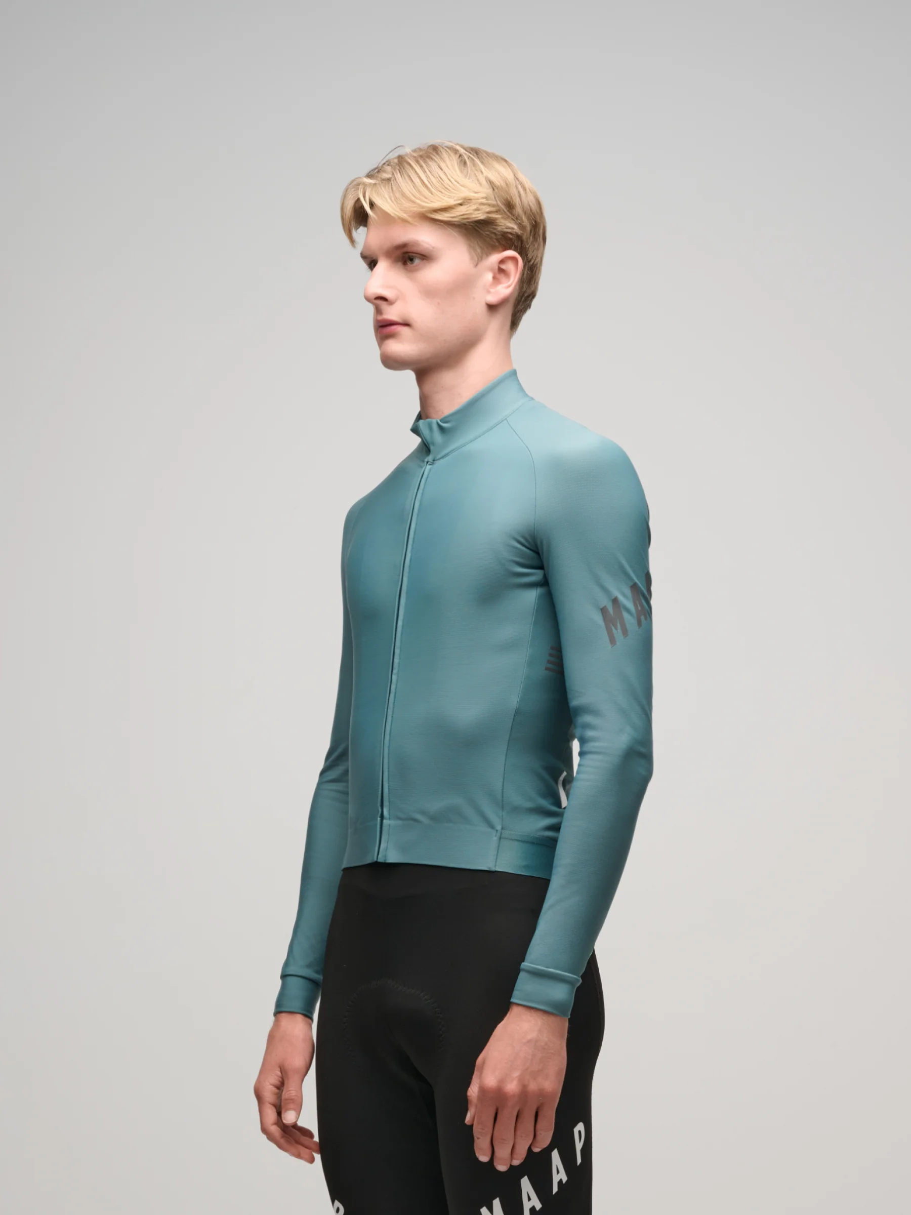 MAAP Aeon Men's Winter Thermal Longsleeve Jersey Atlantic - Image 2