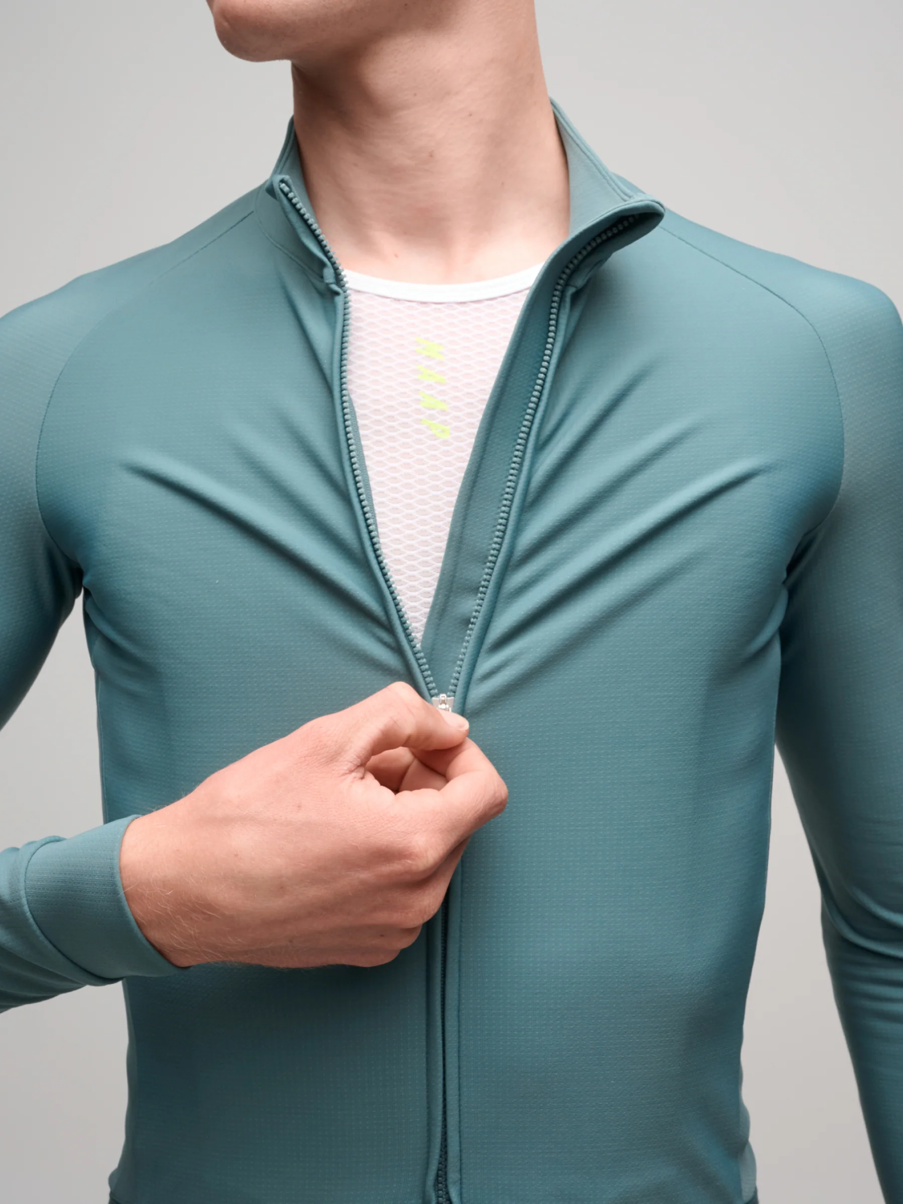 MAAP Aeon Men's Winter Thermal Longsleeve Jersey Atlantic - Image 3
