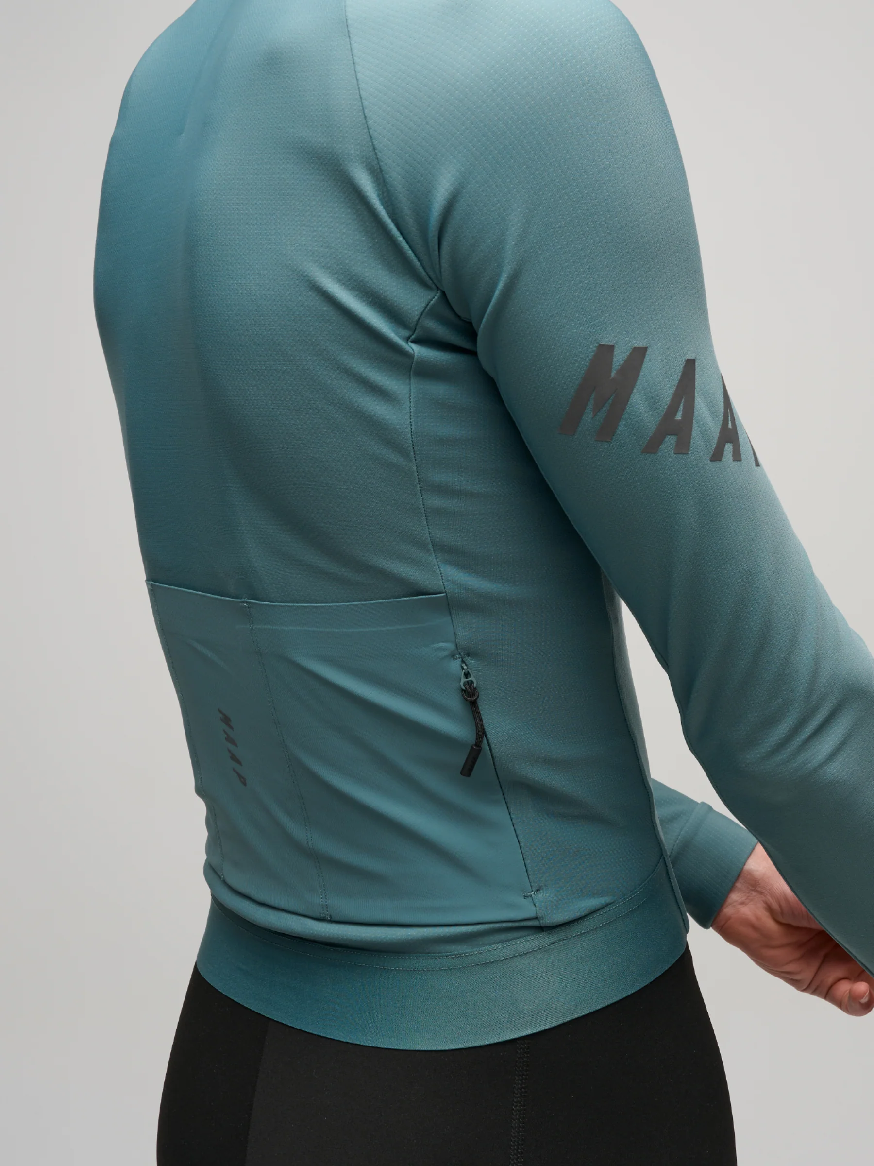 MAAP Aeon Men's Winter Thermal Longsleeve Jersey Atlantic - Image 6