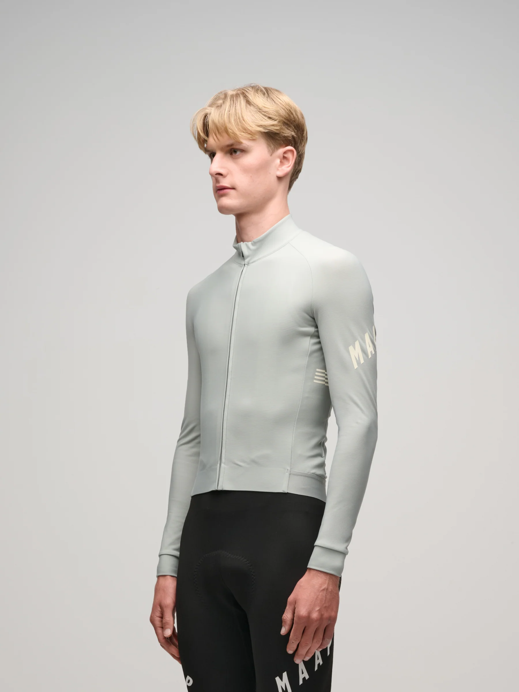 MAAP Aeon Men's Winter Thermal Longsleeve Jersey Greystone - Image 2