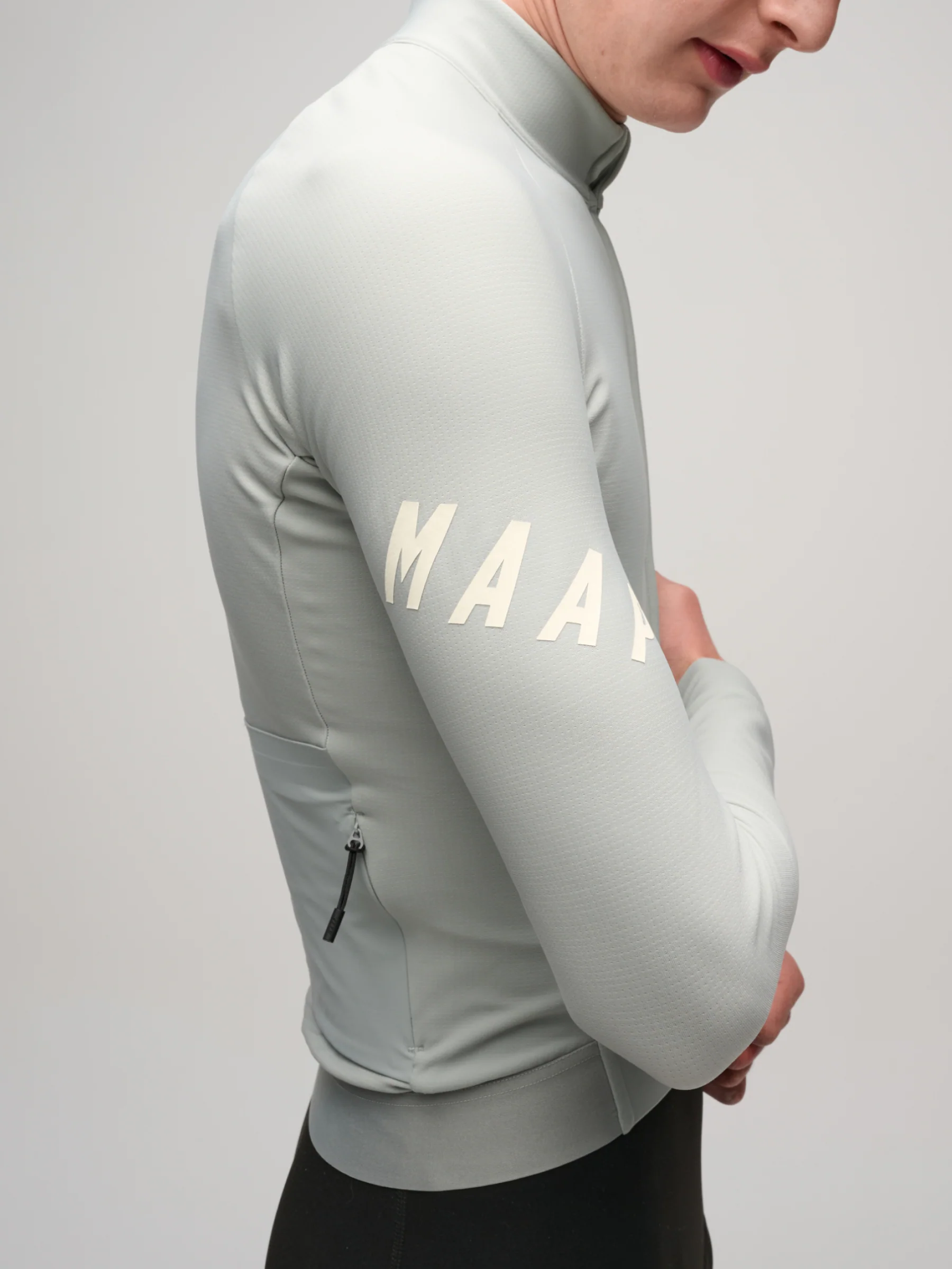 MAAP Aeon Men's Winter Thermal Longsleeve Jersey Greystone - Image 5
