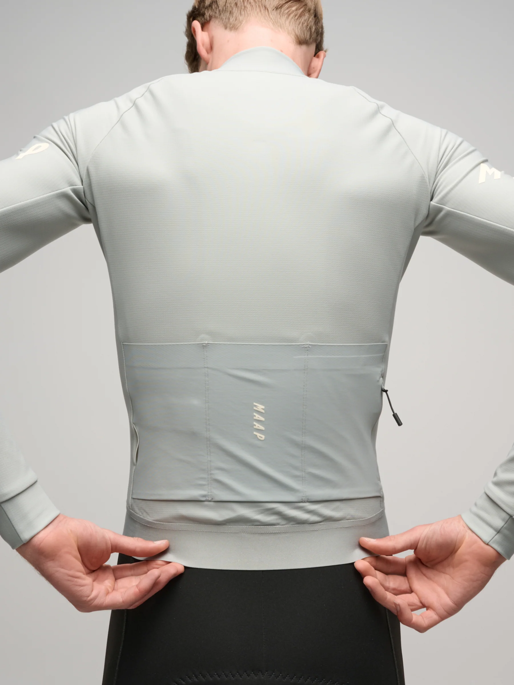 MAAP Aeon Men's Winter Thermal Longsleeve Jersey Greystone - Image 6