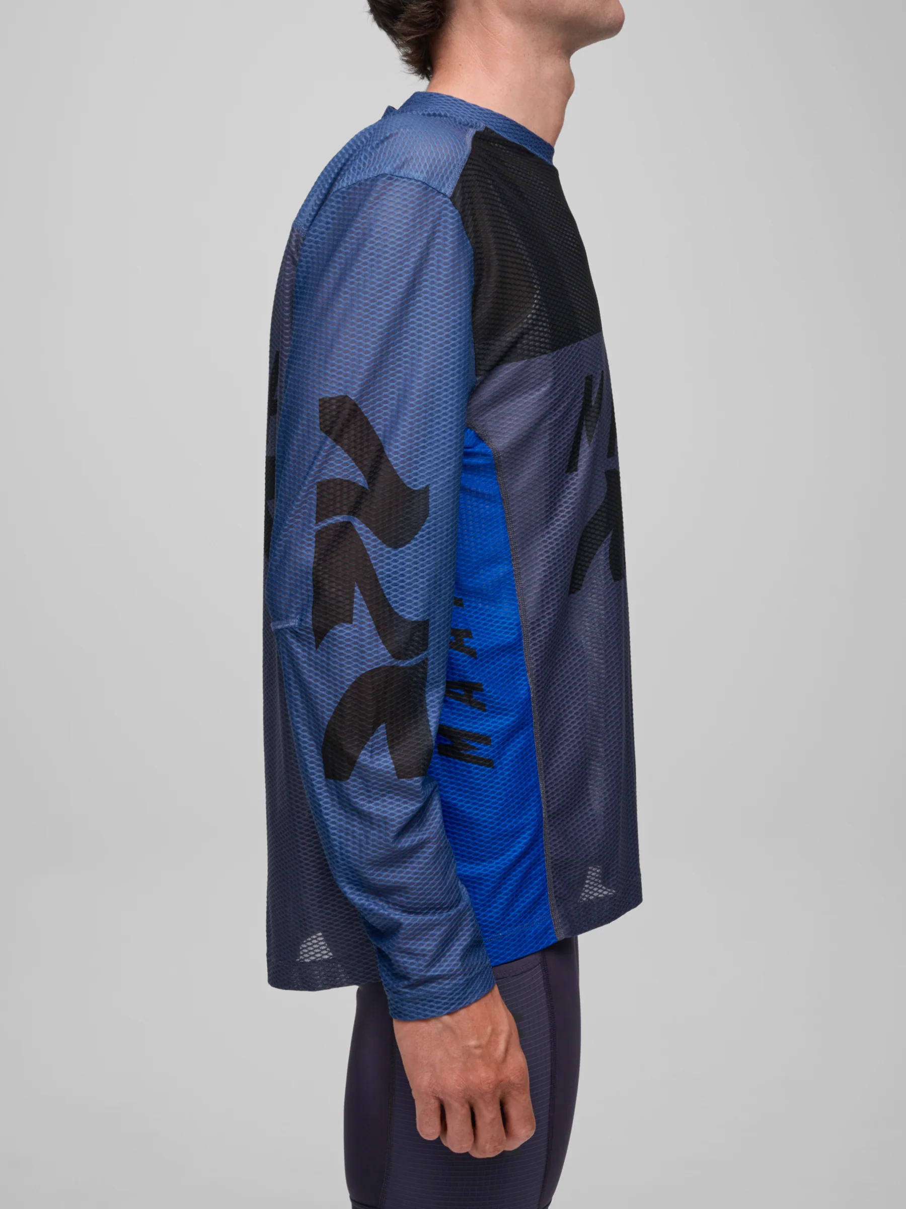 MAAP Alt_Road Air Mesh Longsleeve Tee Mixed Blue - Image 4