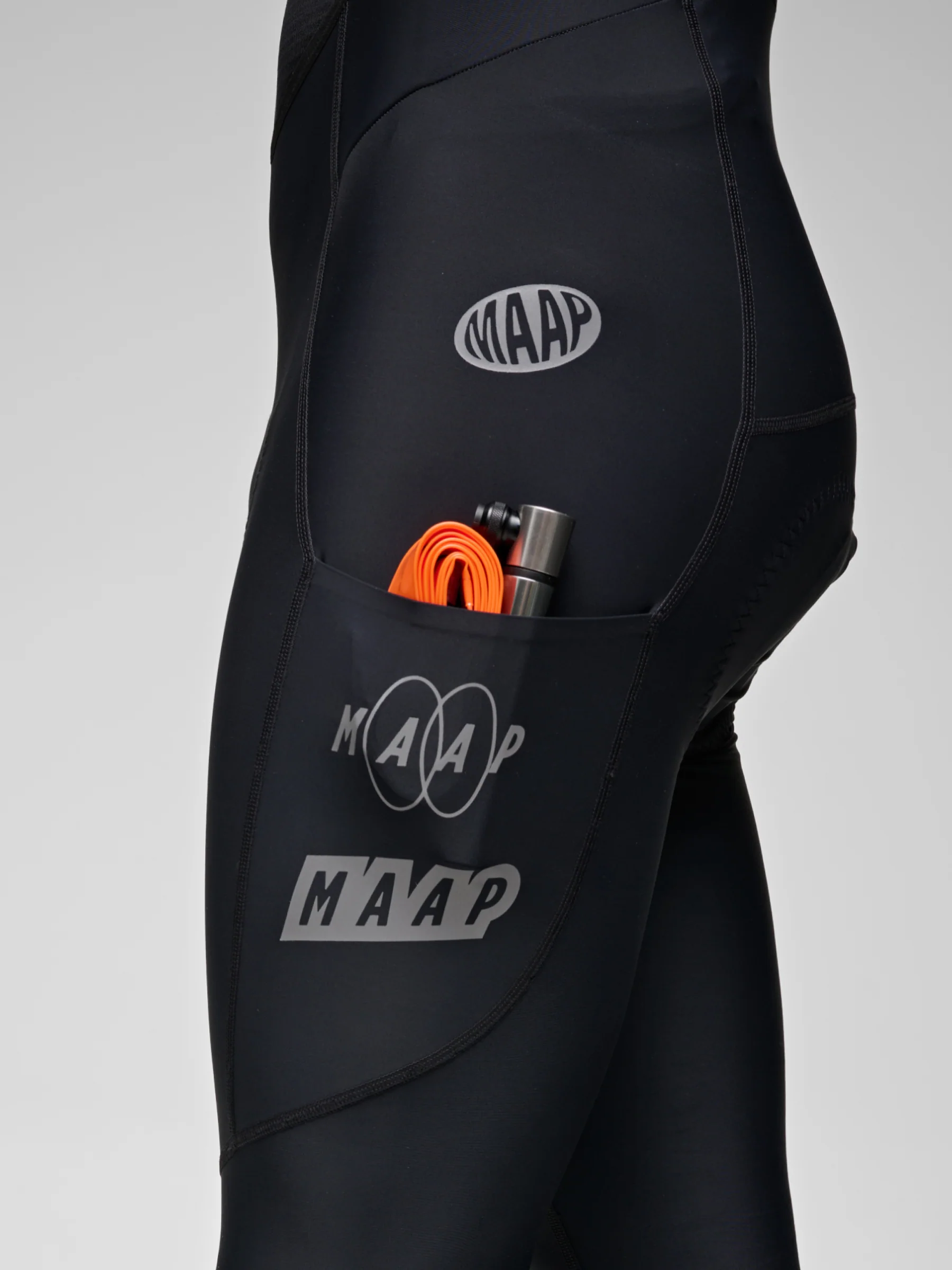 MAAP Drome Men's Team Bib Evo (Non-Thermal) Cargo Tights Black - Image 5