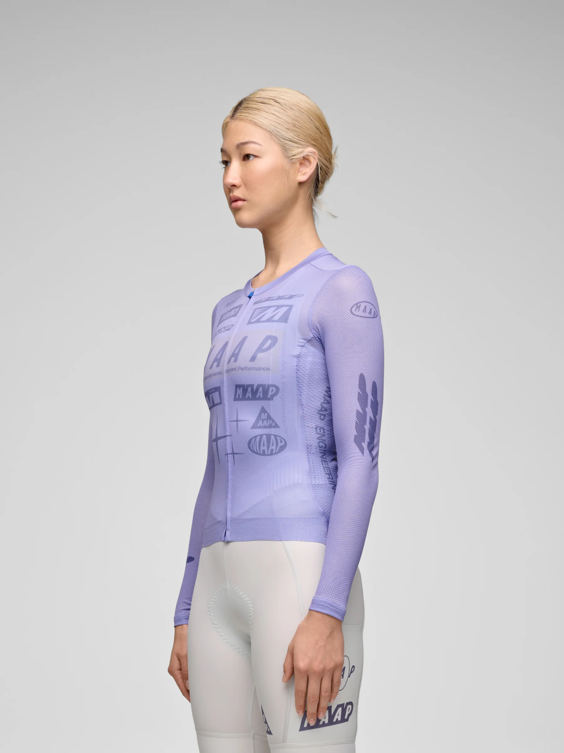 MAAP Drome Pro Air Women's Longsleeve Jersey Lavender - Image 3