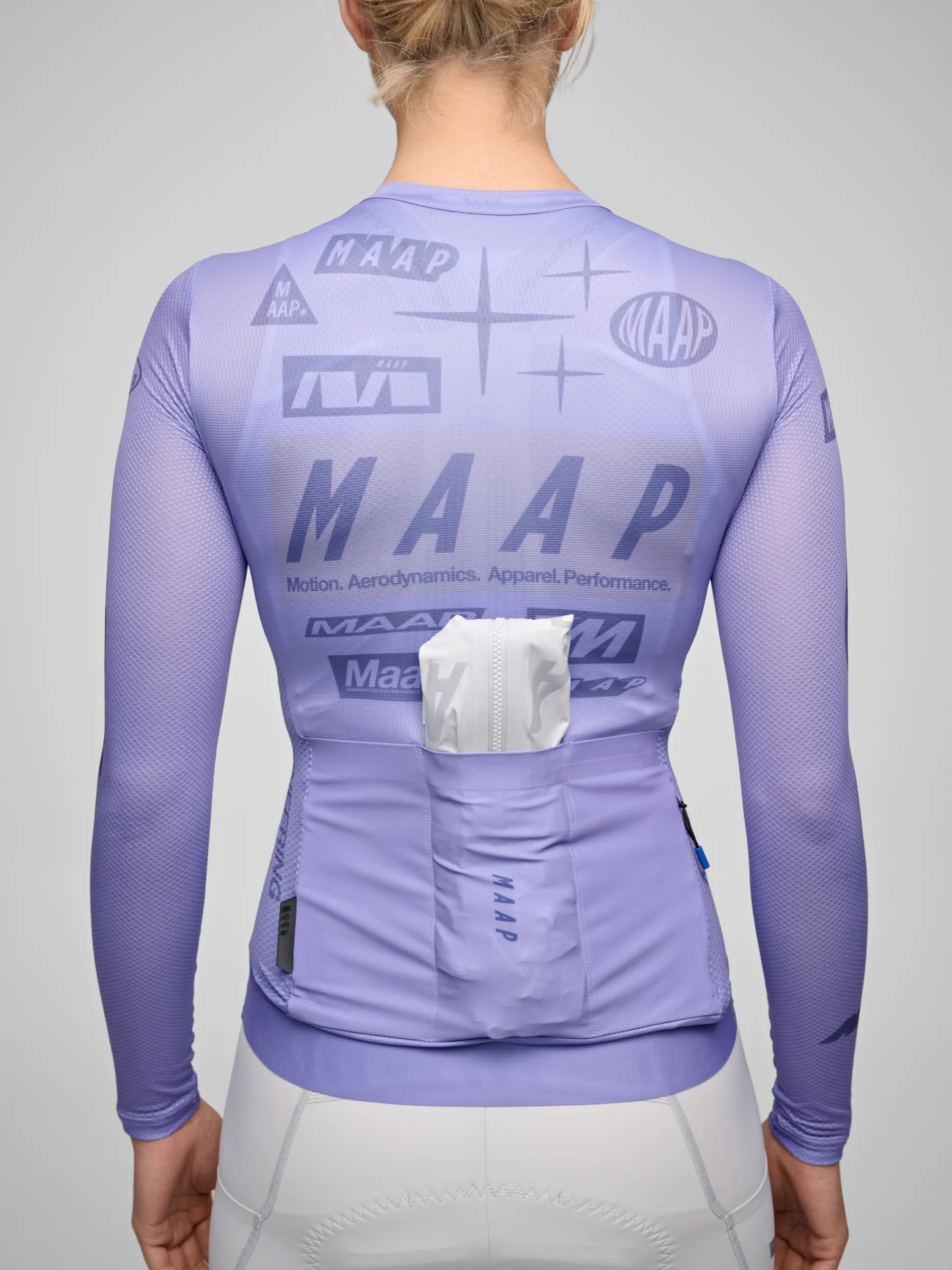 MAAP Drome Pro Air Women's Longsleeve Jersey Lavender - Image 4