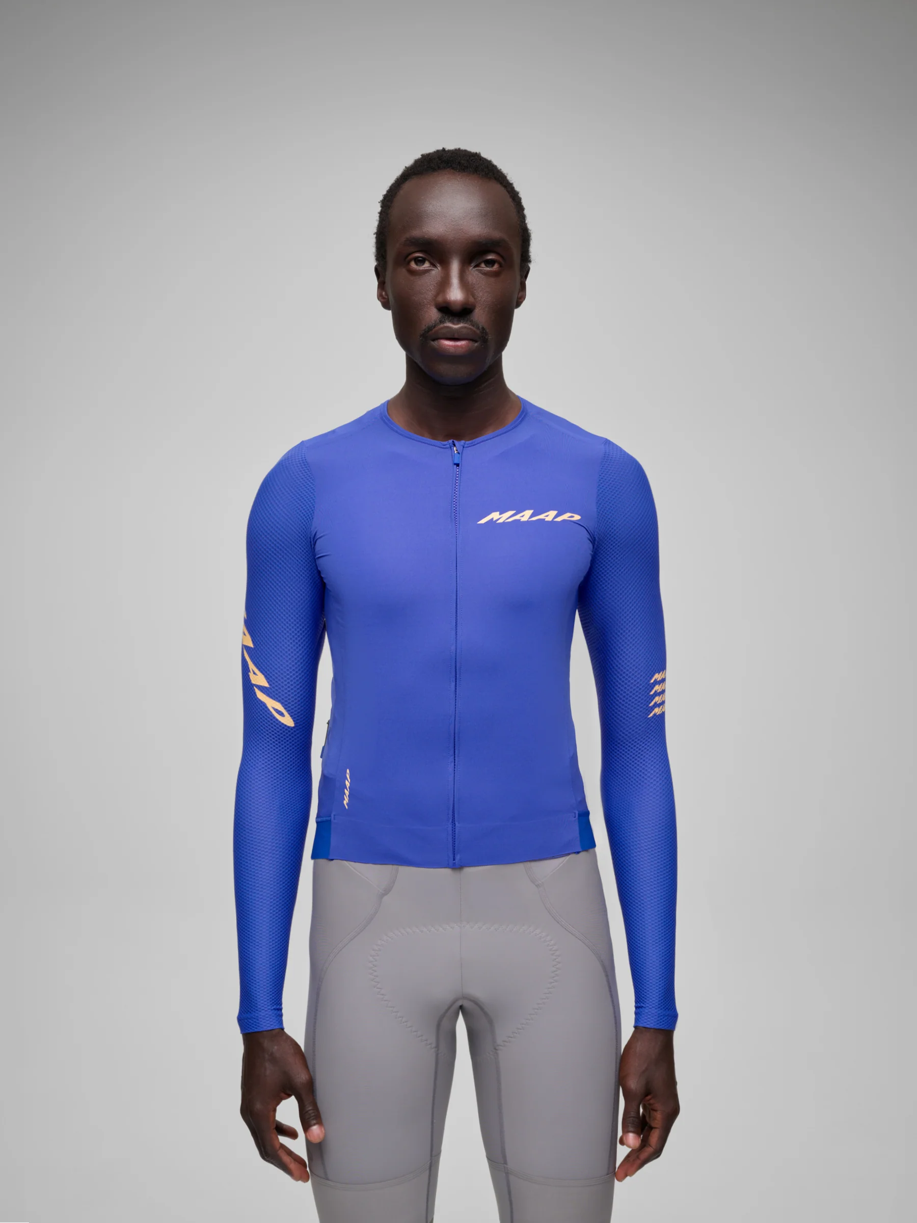 MAAP Emerge Men's Longsleeve Jersey Amparo Blue - Image 2