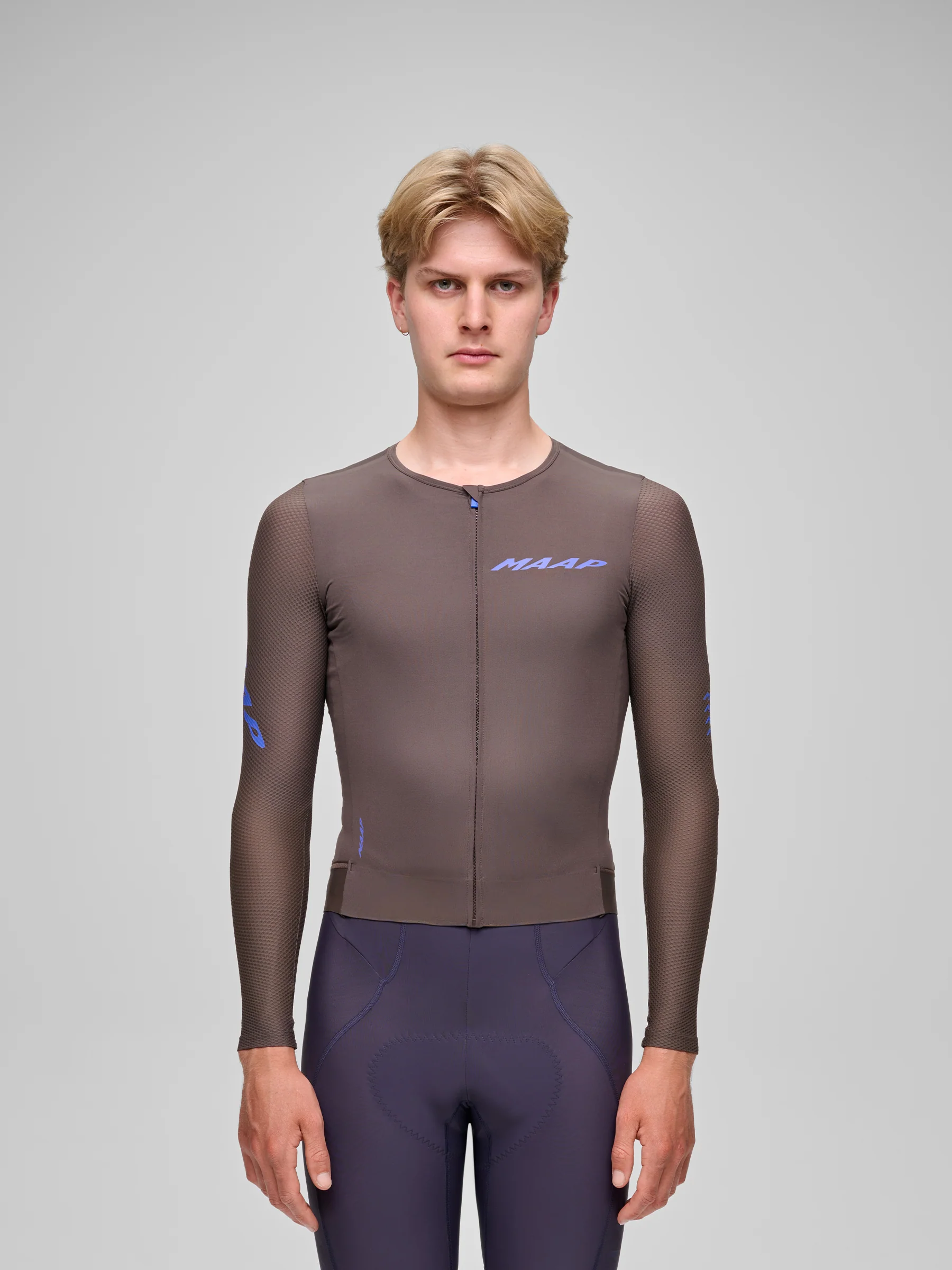 MAAP Emerge Men's Longsleeve Jersey Brown Umber - Image 2