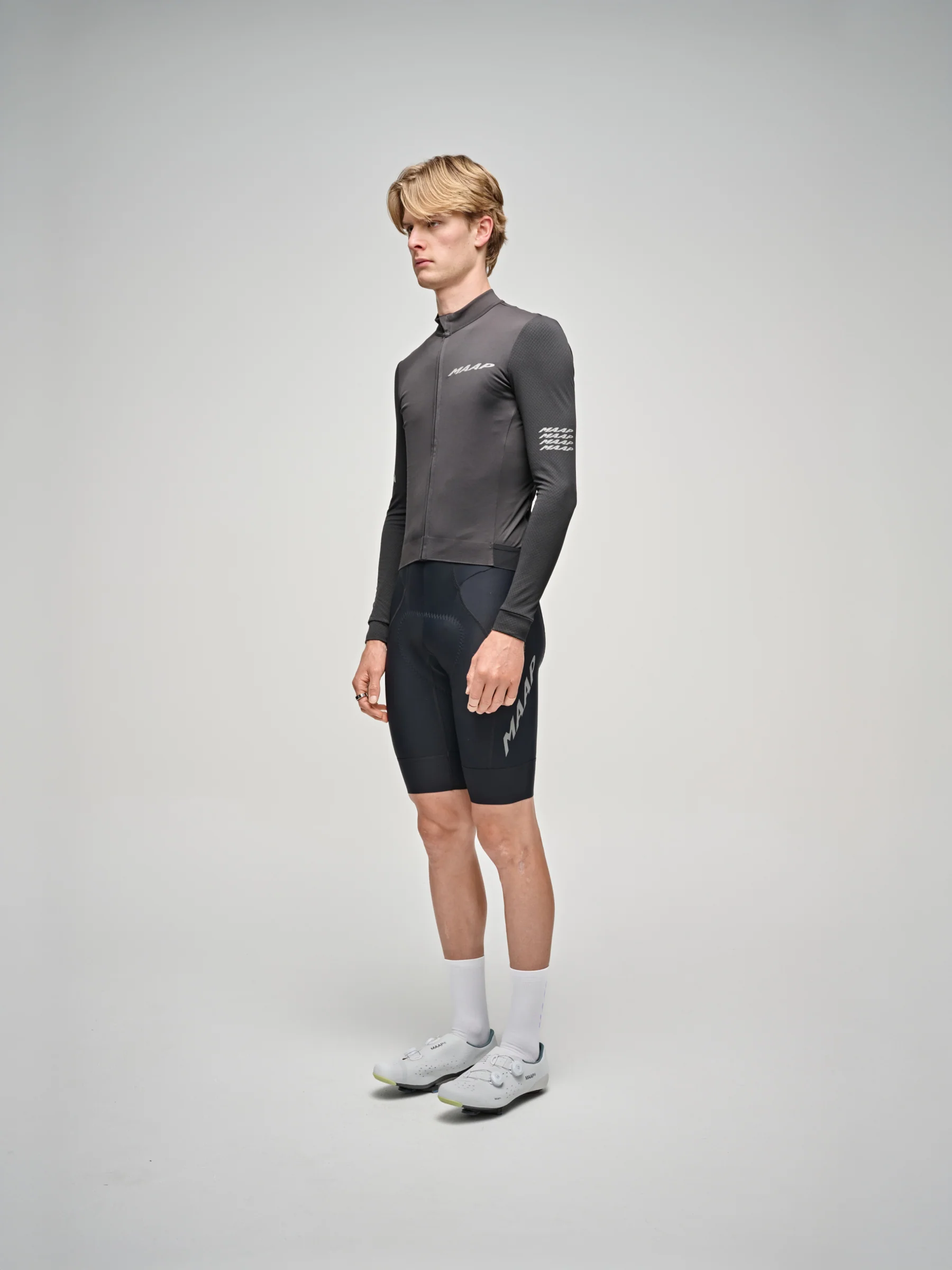 MAAP Emerge Men's Thermal Longsleeve Jersey Black - Image 2