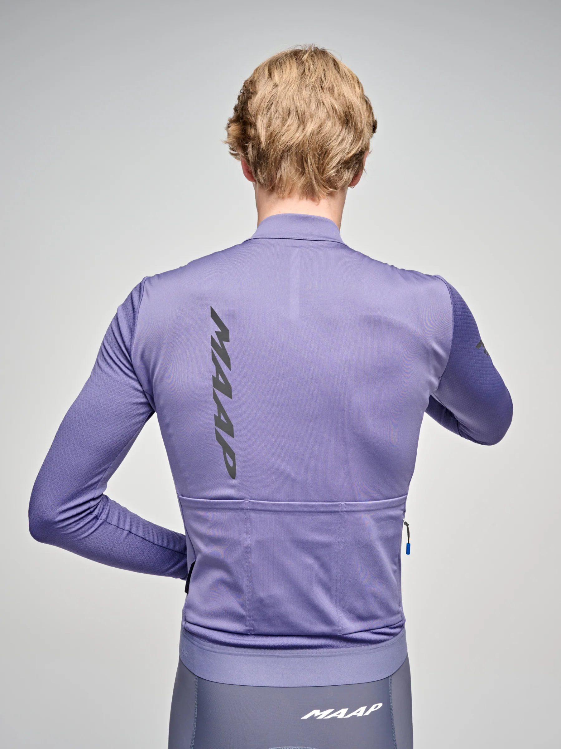 MAAP Emerge Men's Thermal Longsleeve Jersey Heron - Image 5