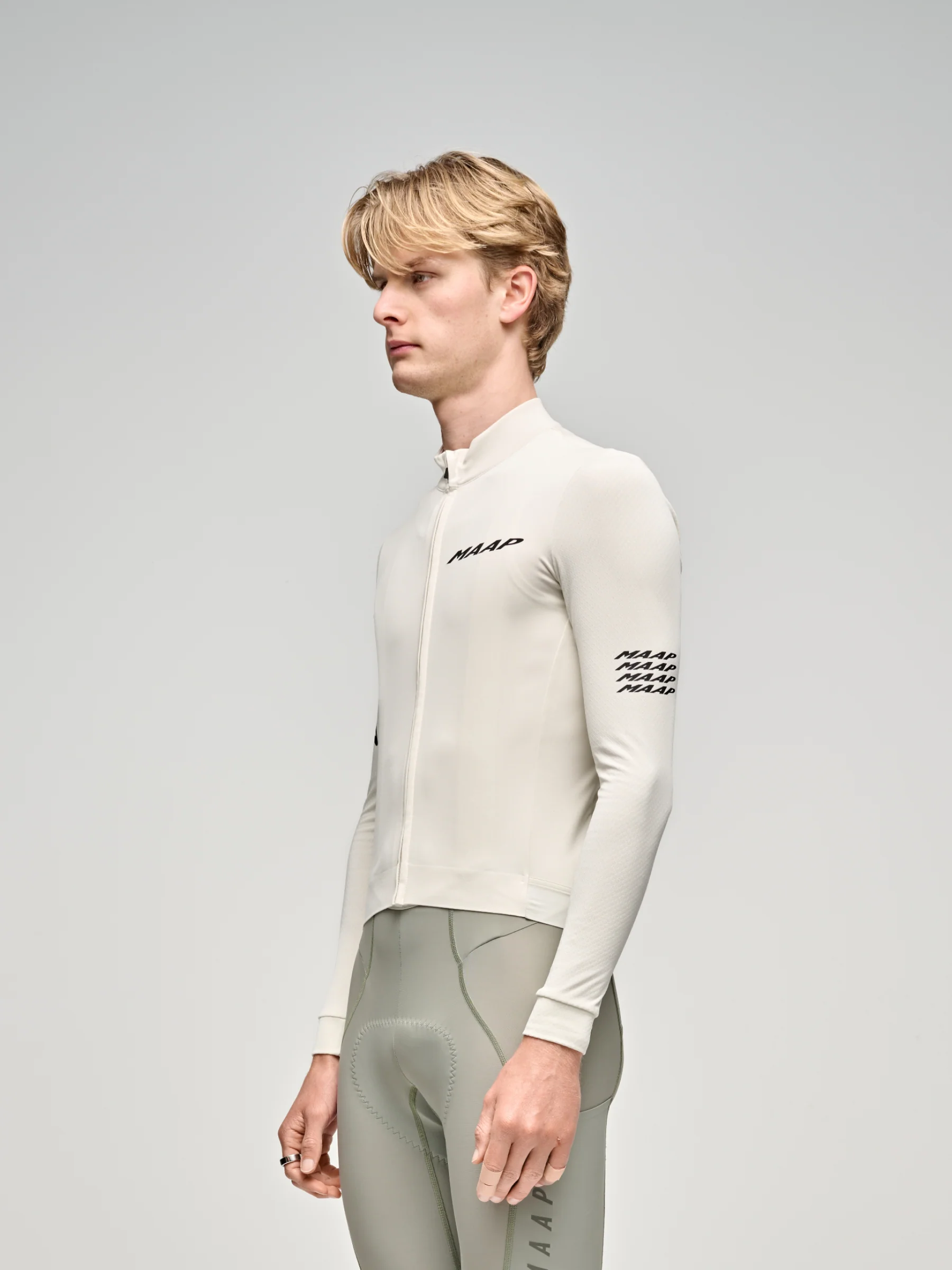MAAP Emerge Men's Thermal Longsleeve Jersey Vapour - Image 2