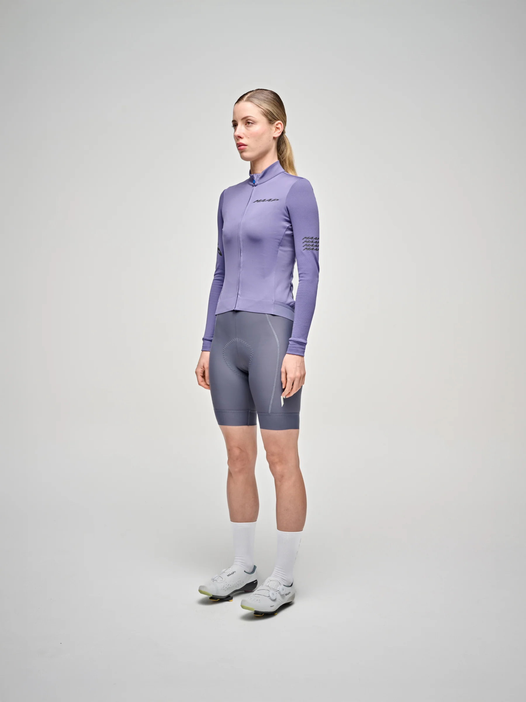 MAAP Emerge Women's Thermal Longsleeve Jersey Heron - Image 2