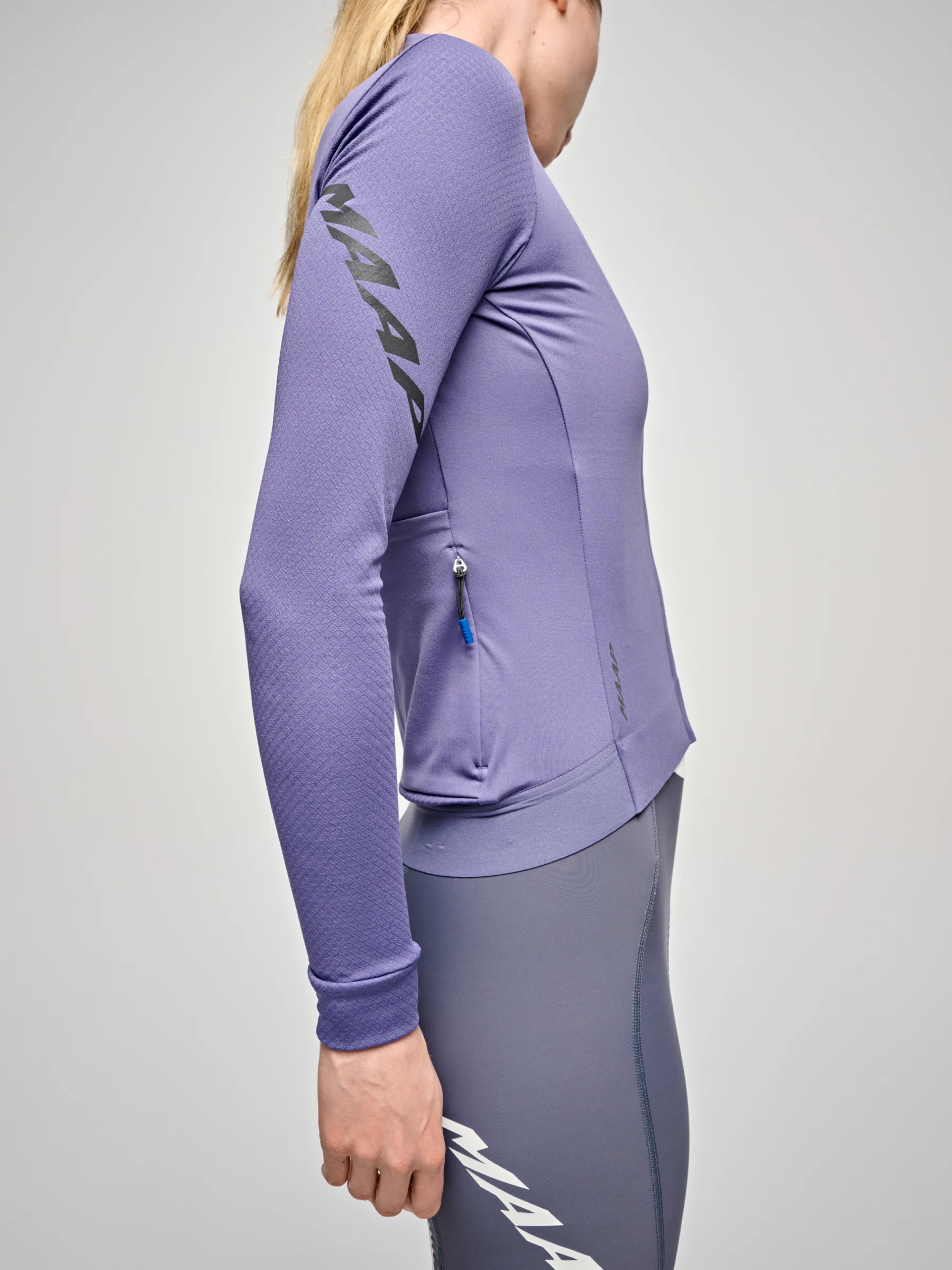 MAAP Emerge Women's Thermal Longsleeve Jersey Heron - Image 5